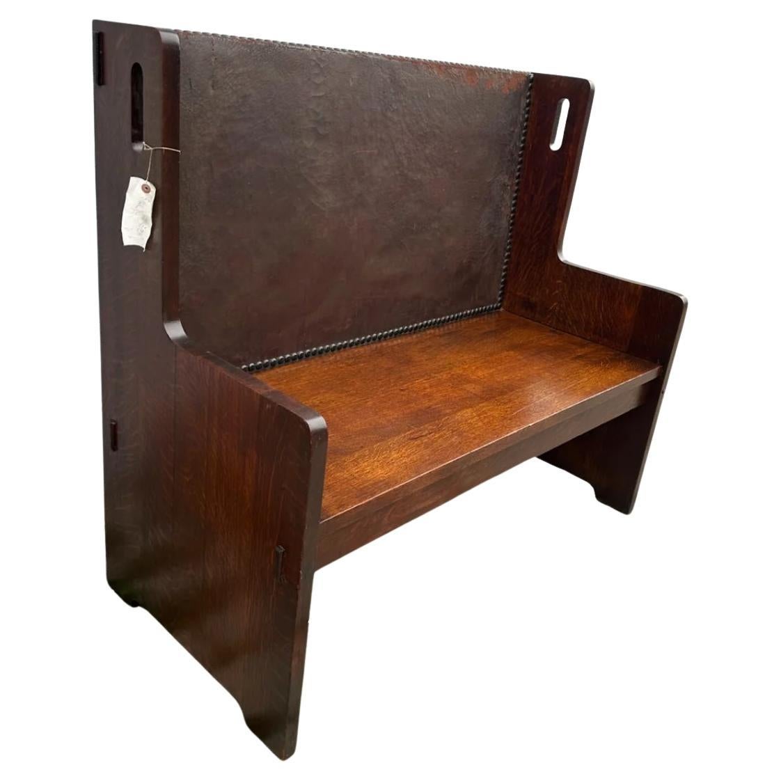 Rare SUPERB Early Gustav Stickley Hall Bench  SALE           SALE           SALE