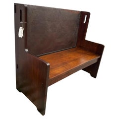 Raro banco de recibidor SUPERB Early Gustav Stickley  VENTA           VENTA           VENTA