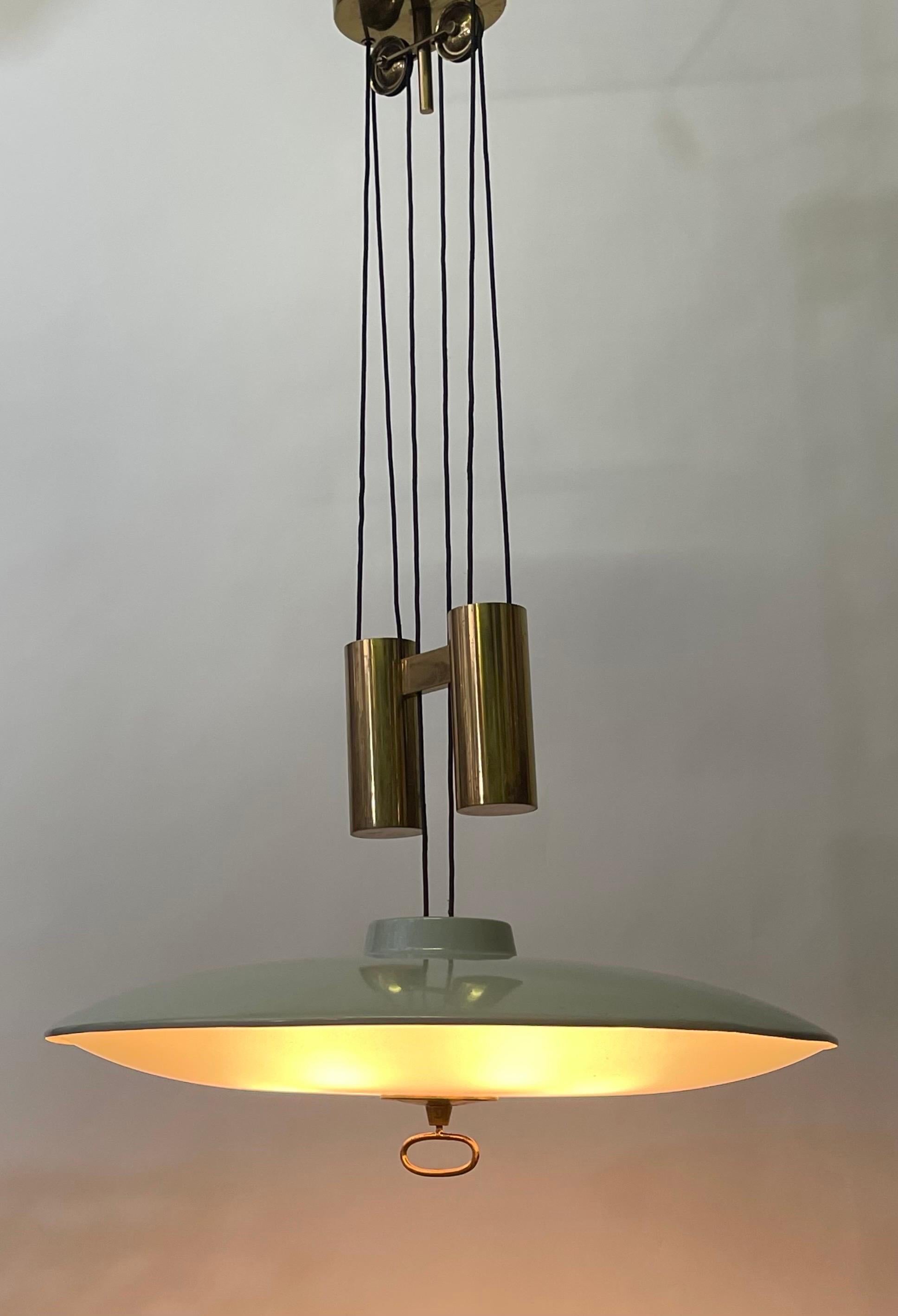 Rare Suspension Lamp Mod.1953 by Max Ingrand for Fontana Arte, Italy circa 1950s 7