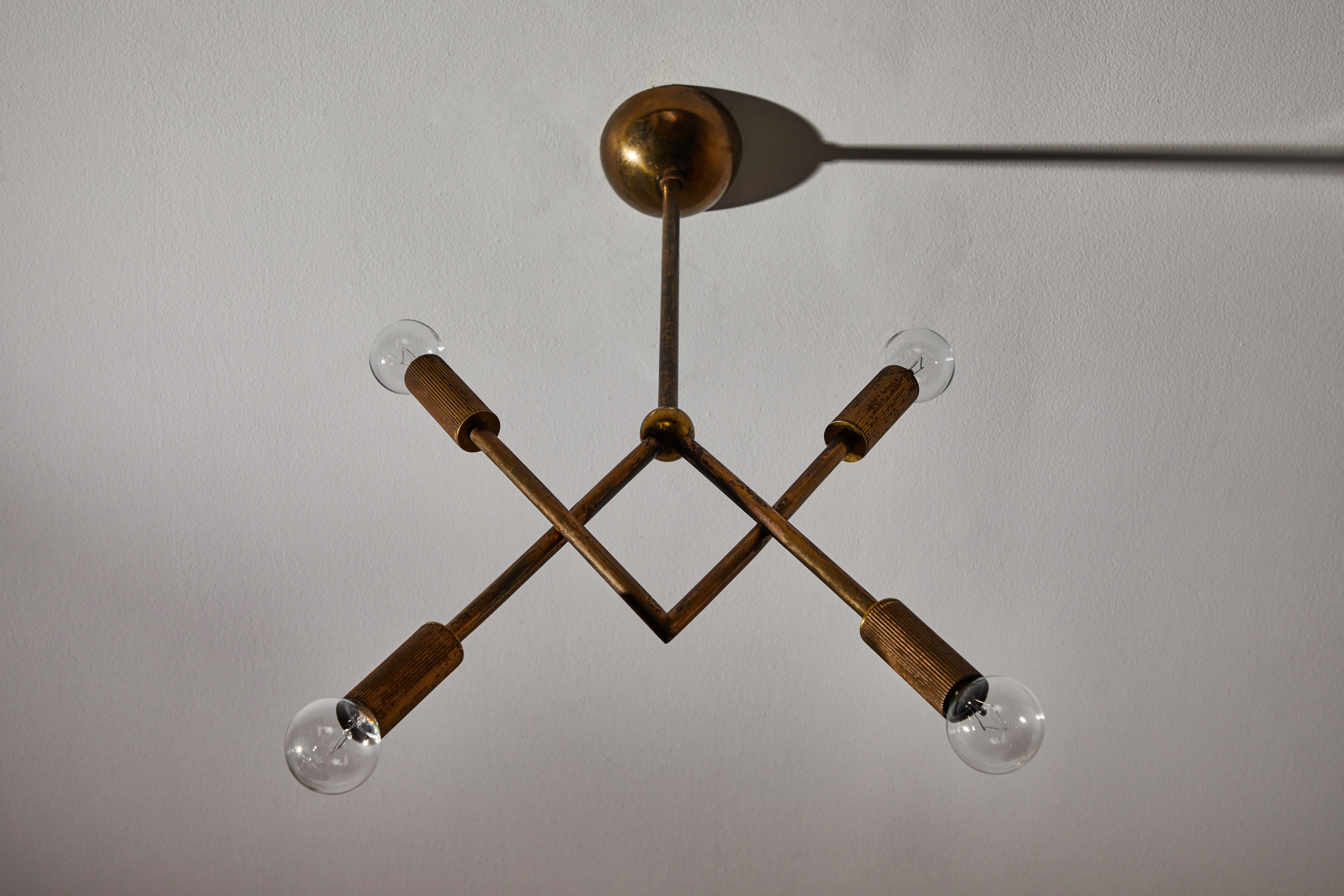 Rare Suspension Light by Guglielmo Ulrich For Sale 3