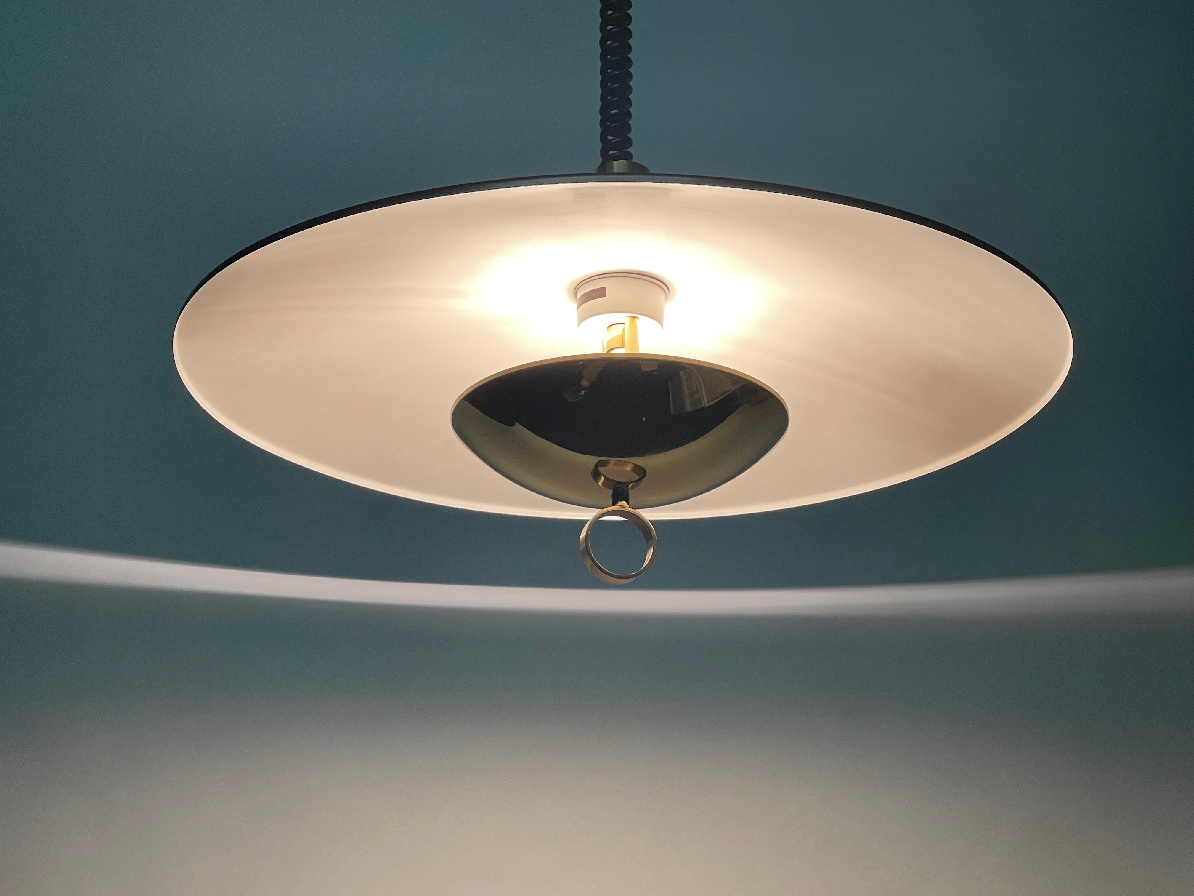 Lacquered Rare Suspension Light by Hillebrand, Germany, circa 1970s For Sale