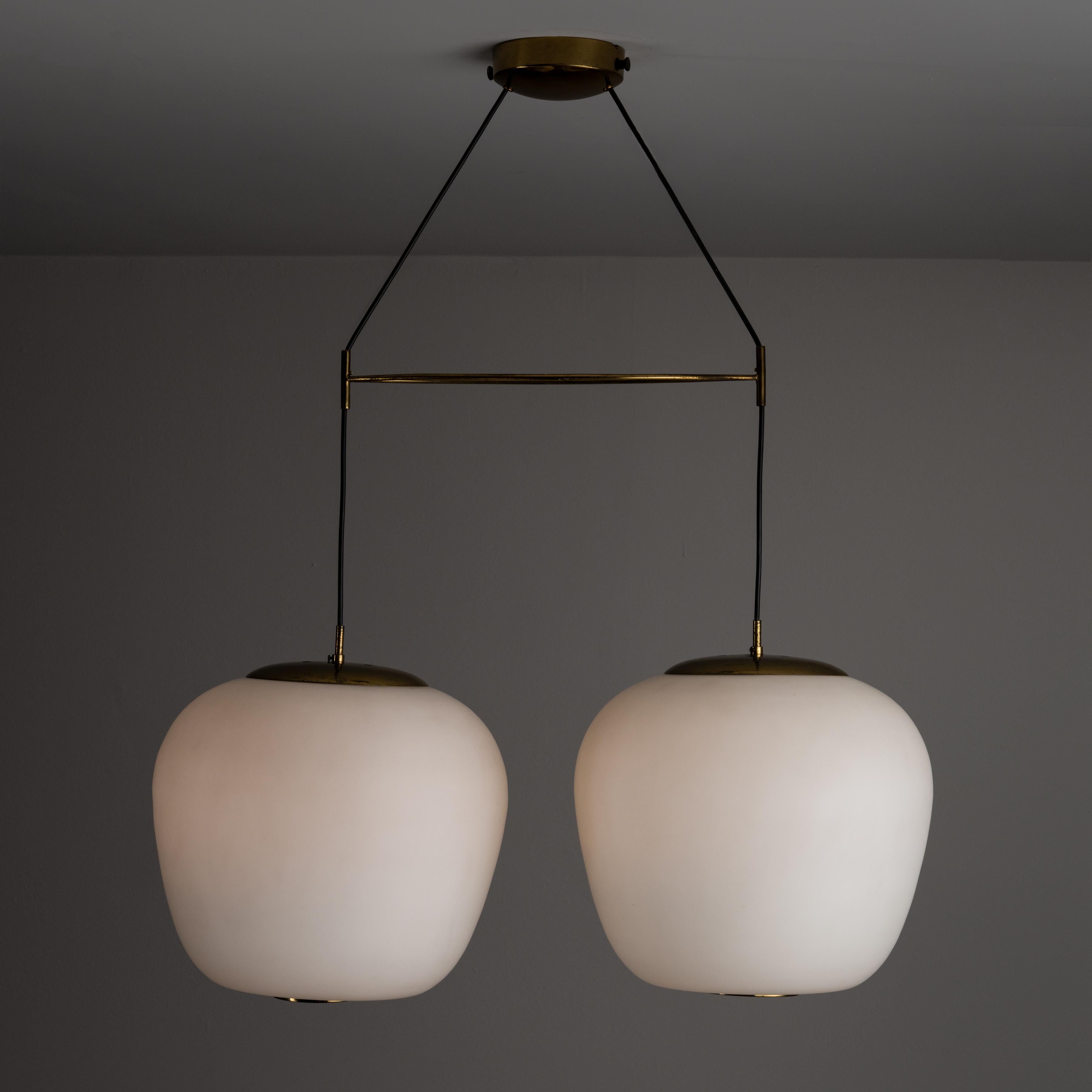 Mid-Century Modern Rare Suspension Light by Stilnovo  For Sale