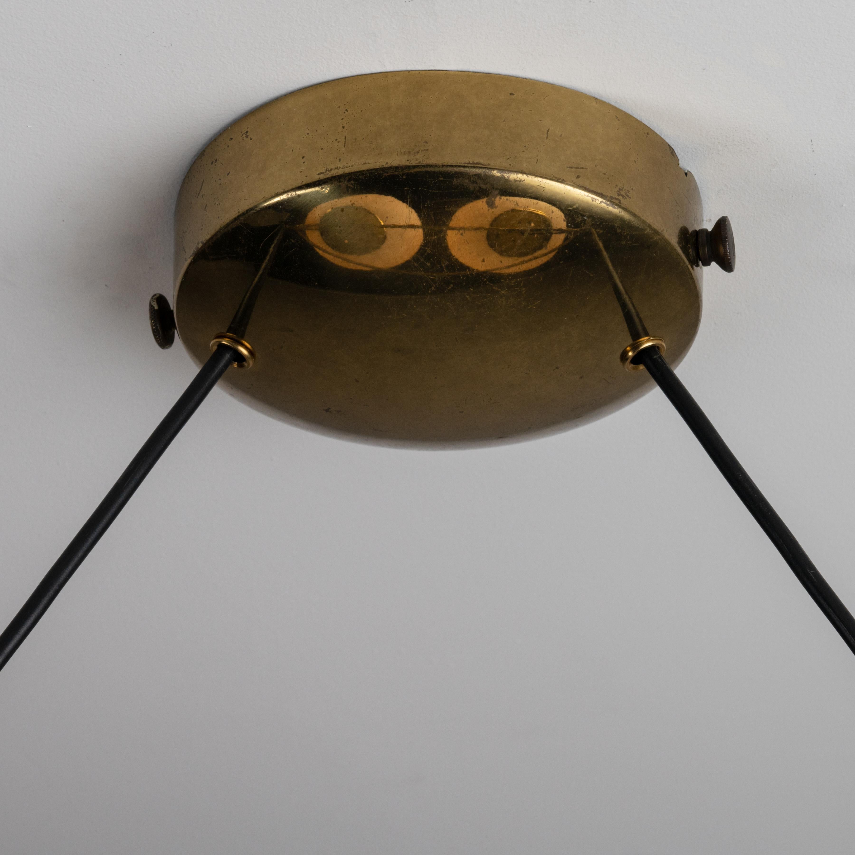 Brass Rare Suspension Light by Stilnovo  For Sale