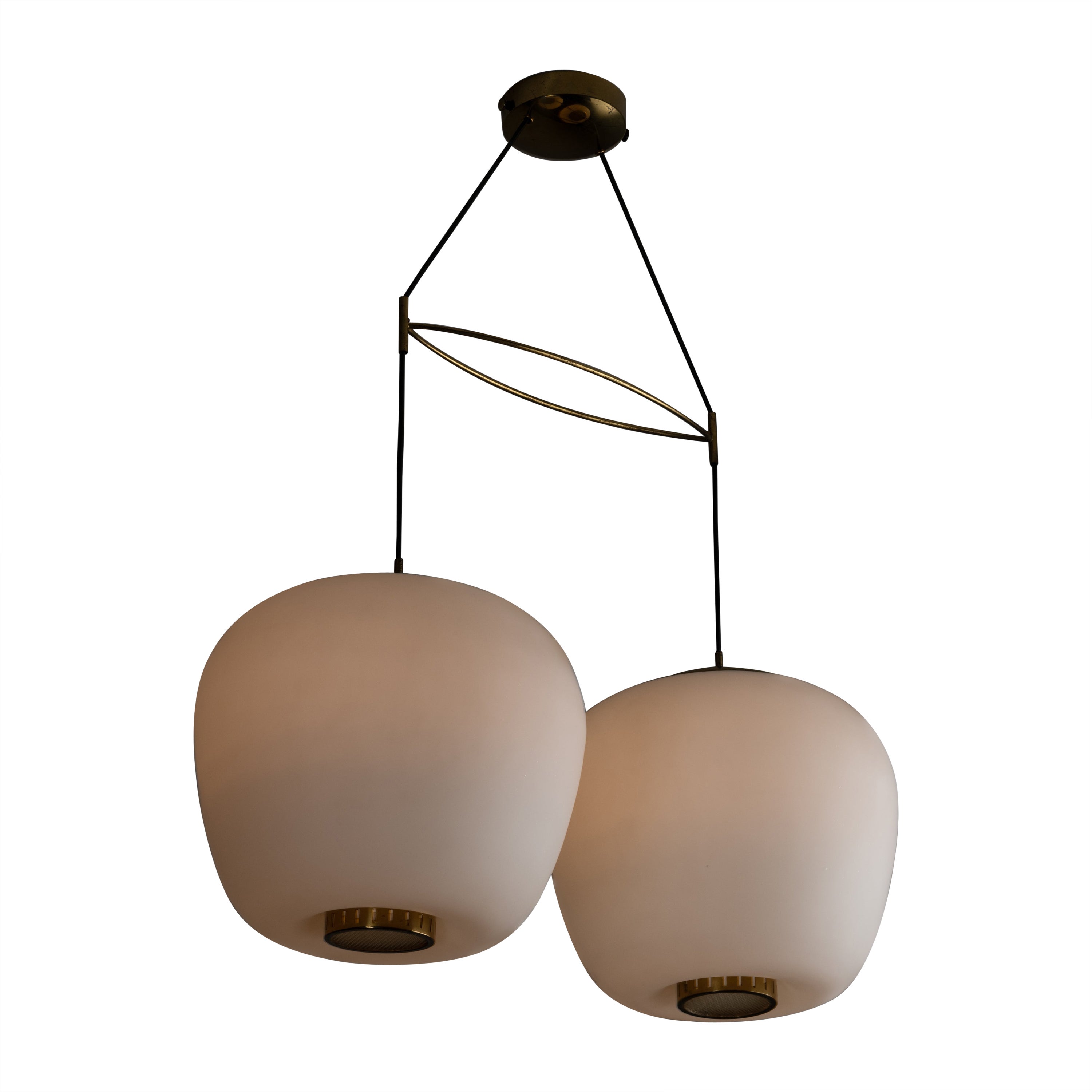 Rare Suspension Light by Stilnovo