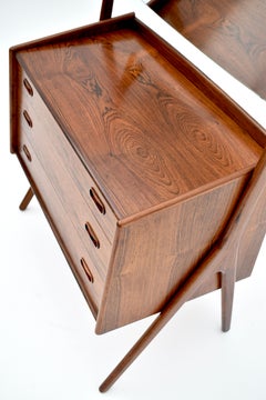 Rare Svend Åge Madsen Rosewood Vanity Dresser For N.B Mobelfabrik Denmark