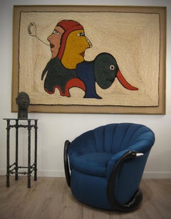 Seltener Schwan Leda Lounge Chair von Suzanne Geismar