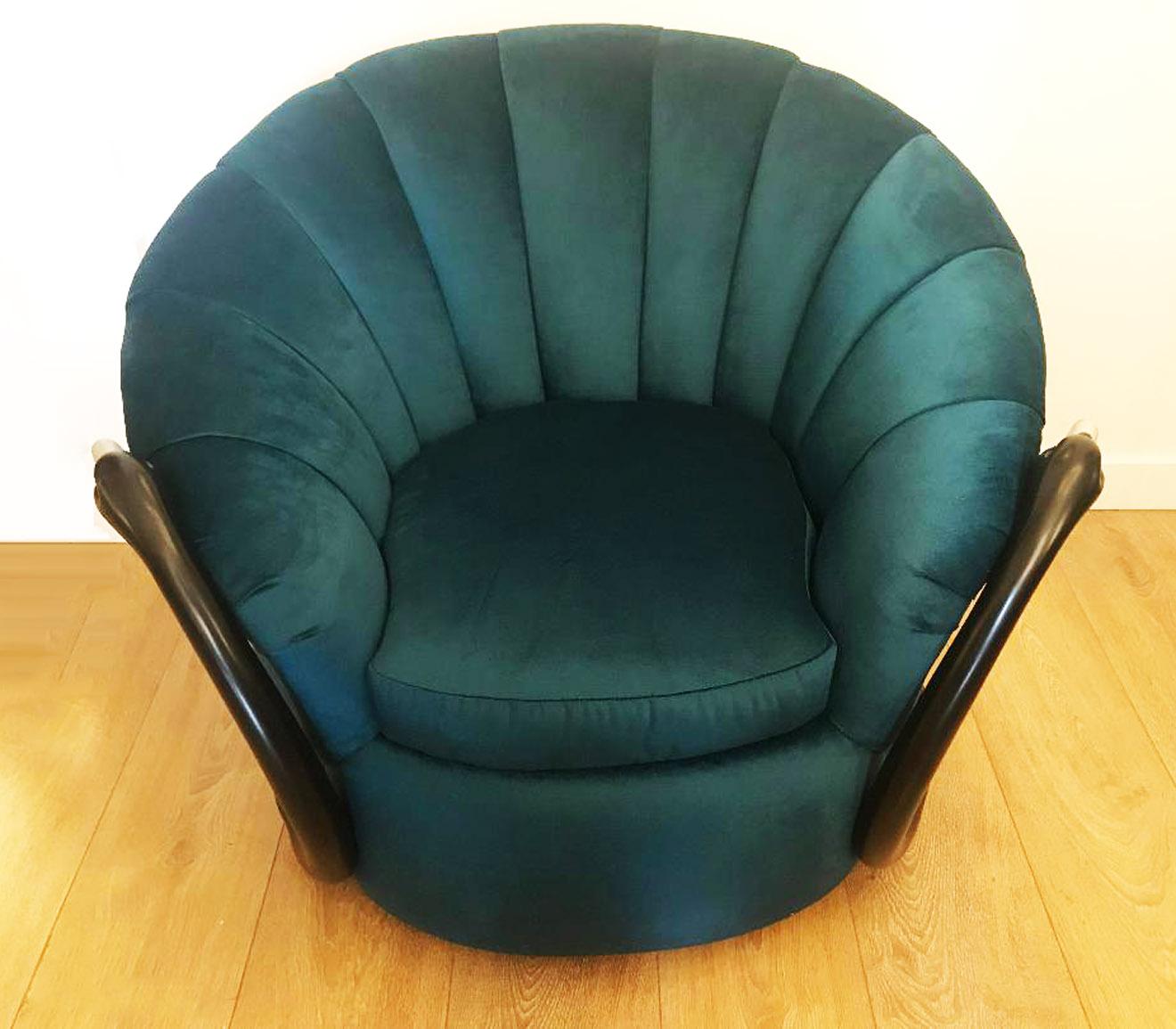 Rare Swan Leda Lounge Chair by Suzanne Geismar 2