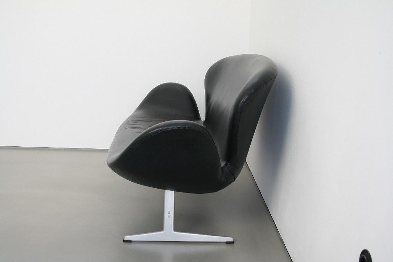 Mid-Century Modern Rare canapé Swan d'Arne Jacobsen pour Fritz Hansen en gris/gris, vers 1968 en vente