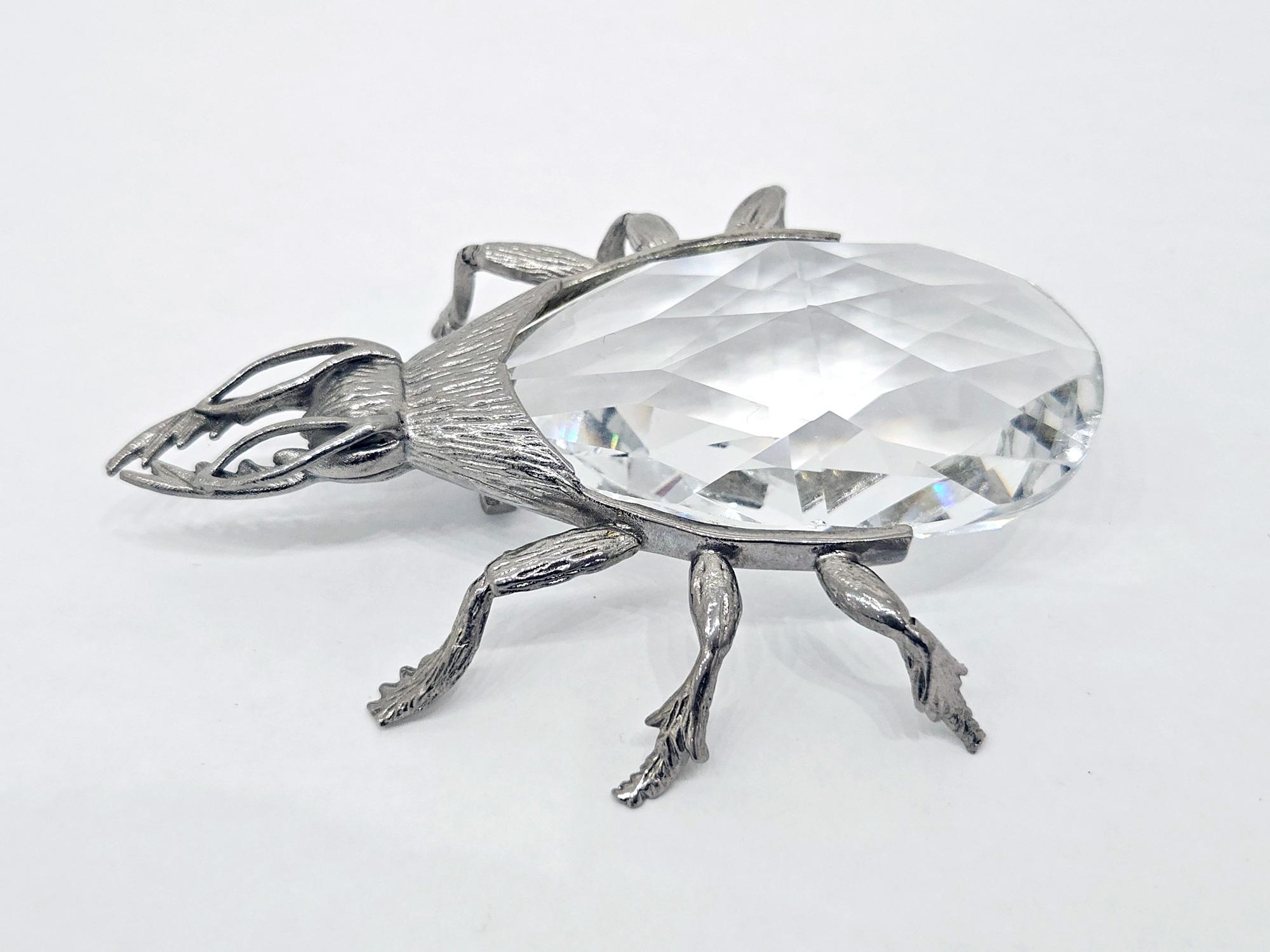 Metal Rare Swarovski Novelty Beetle Bottle Opener, c. 1978 For Sale