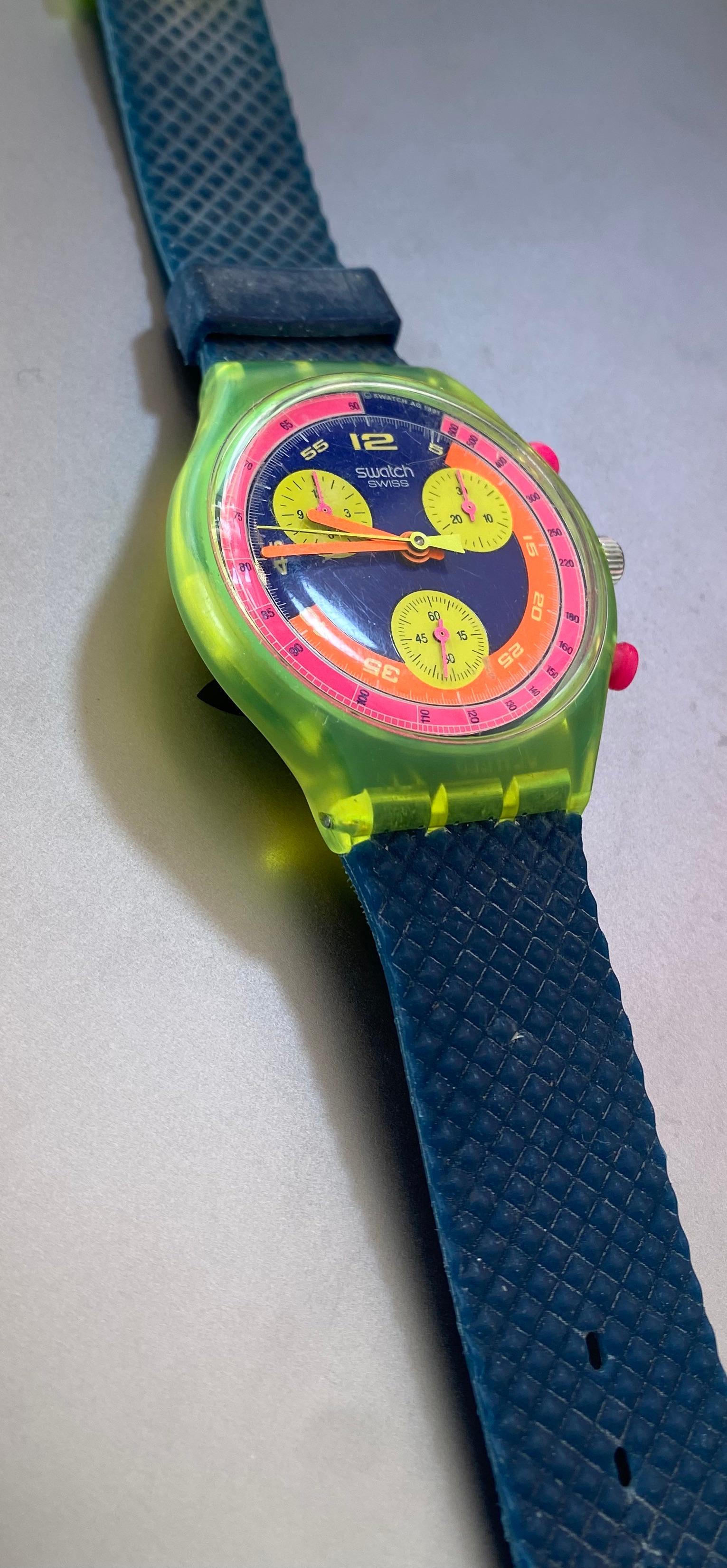 Rare Swatch Grand Prix SCJ101 In Fair Condition In Saint Ouen, FR