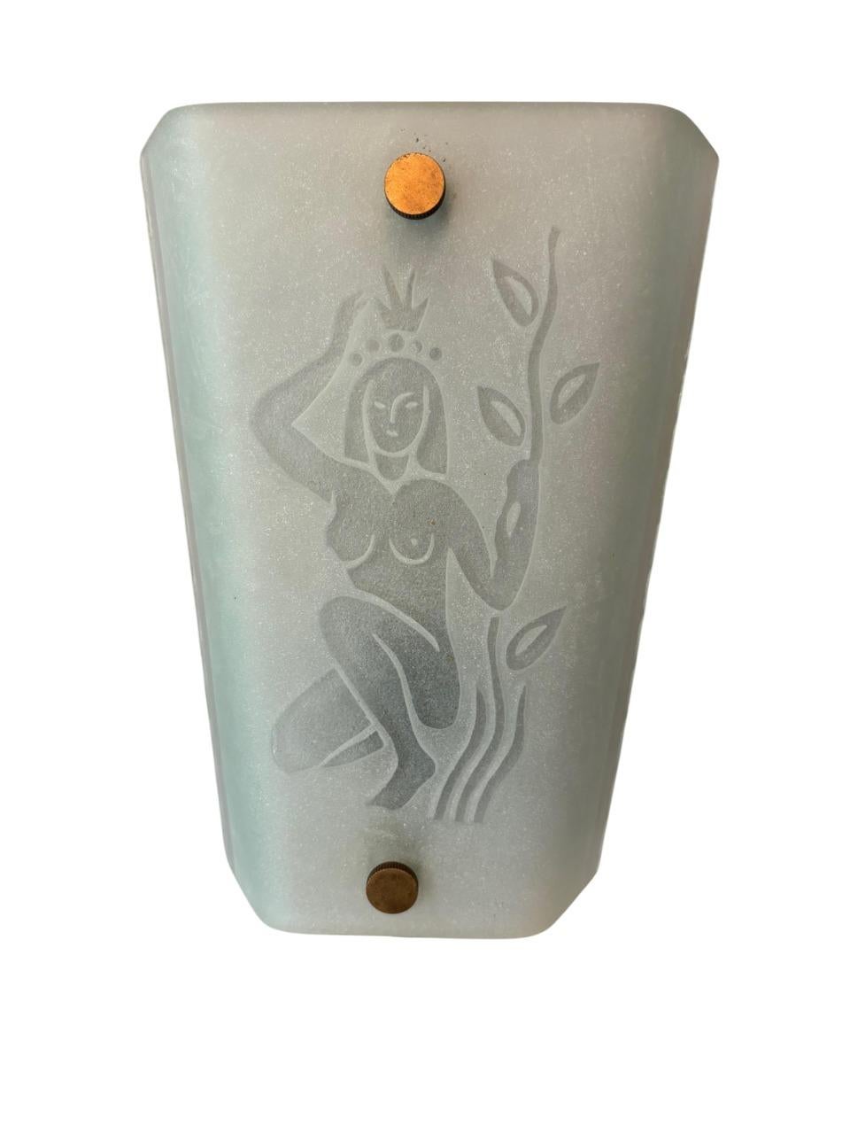 Scandinavo moderno Rare lampade da parete svedesi in stile Art Déco, attribuite a Glössner, anni 1930-1940 in vendita