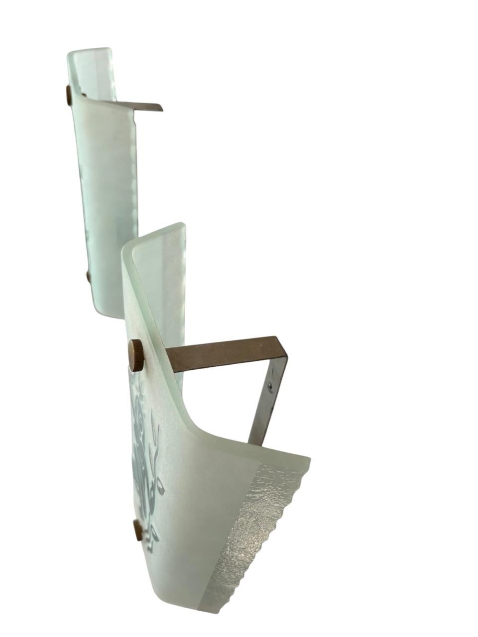 Rare lampade da parete svedesi in stile Art Déco, attribuite a Glössner, anni 1930-1940 In condizioni buone in vendita a Stockholm, SE