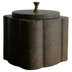 Rare Swedish Baroque-style limestone tobacco box from ca 1780-1810
