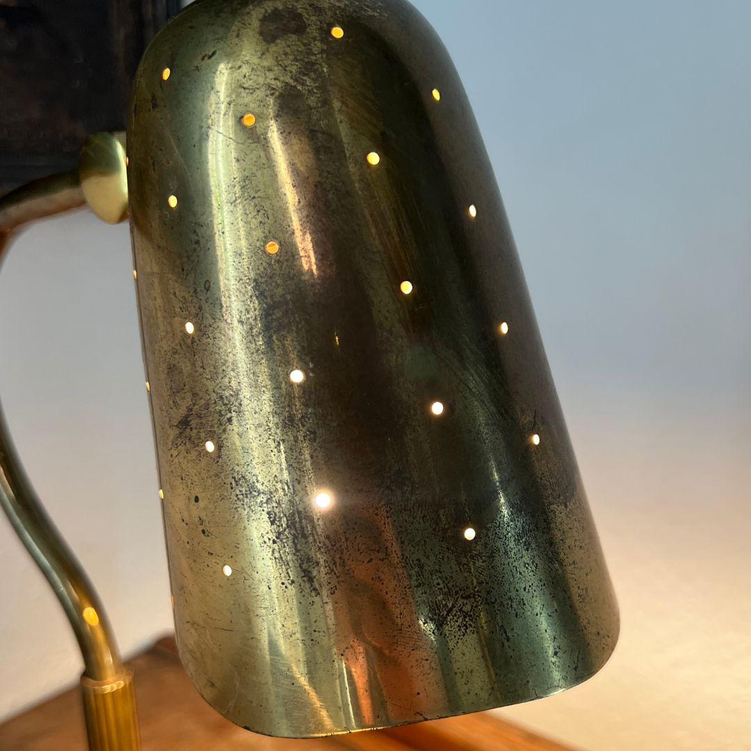 Rare Swedish Brass Table Lamp by Boréns, 1940s For Sale 1