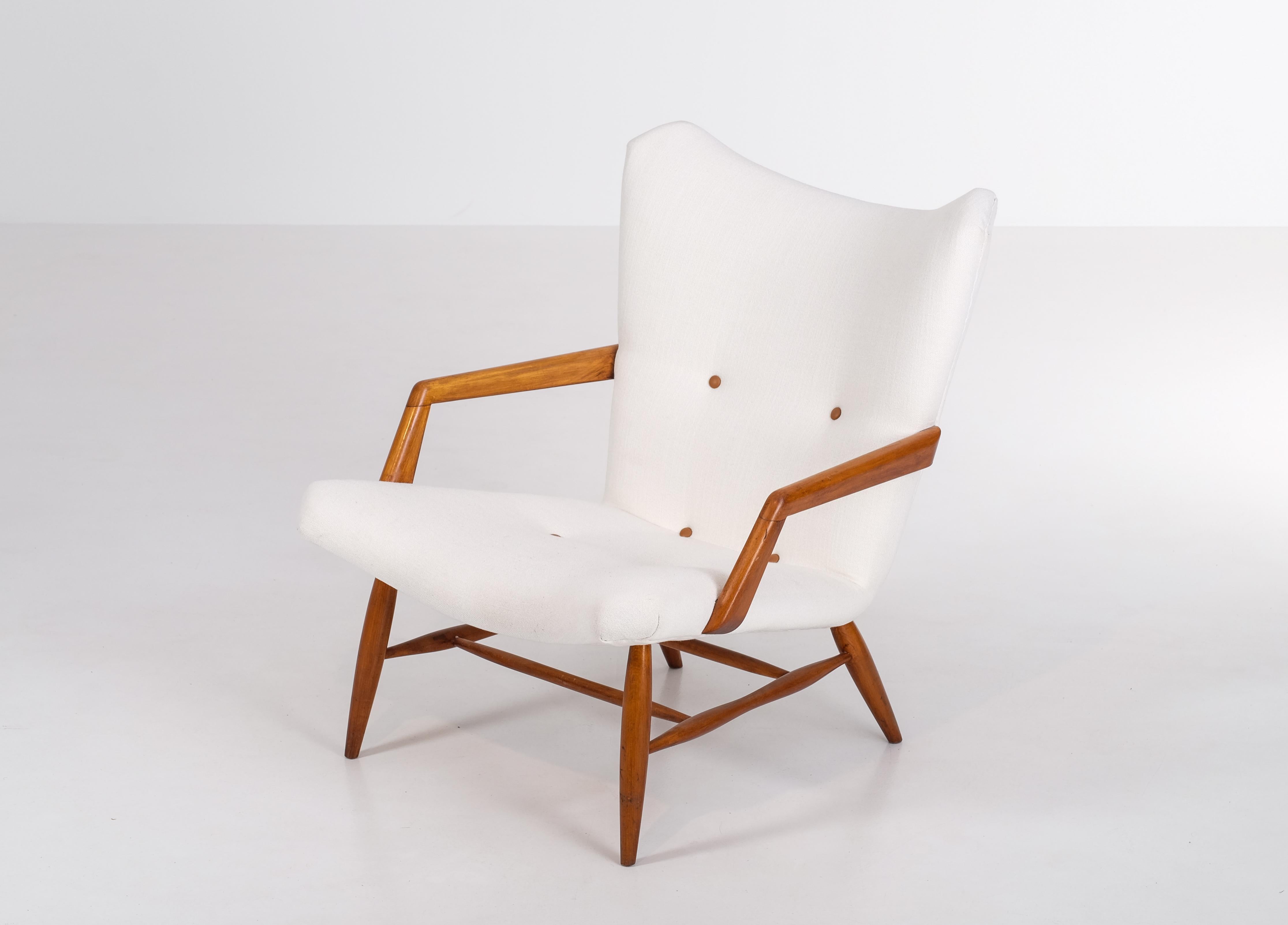 Mid-20th Century Rare Swedish Easy Chair by Svante Skogh, 1950s For Sale