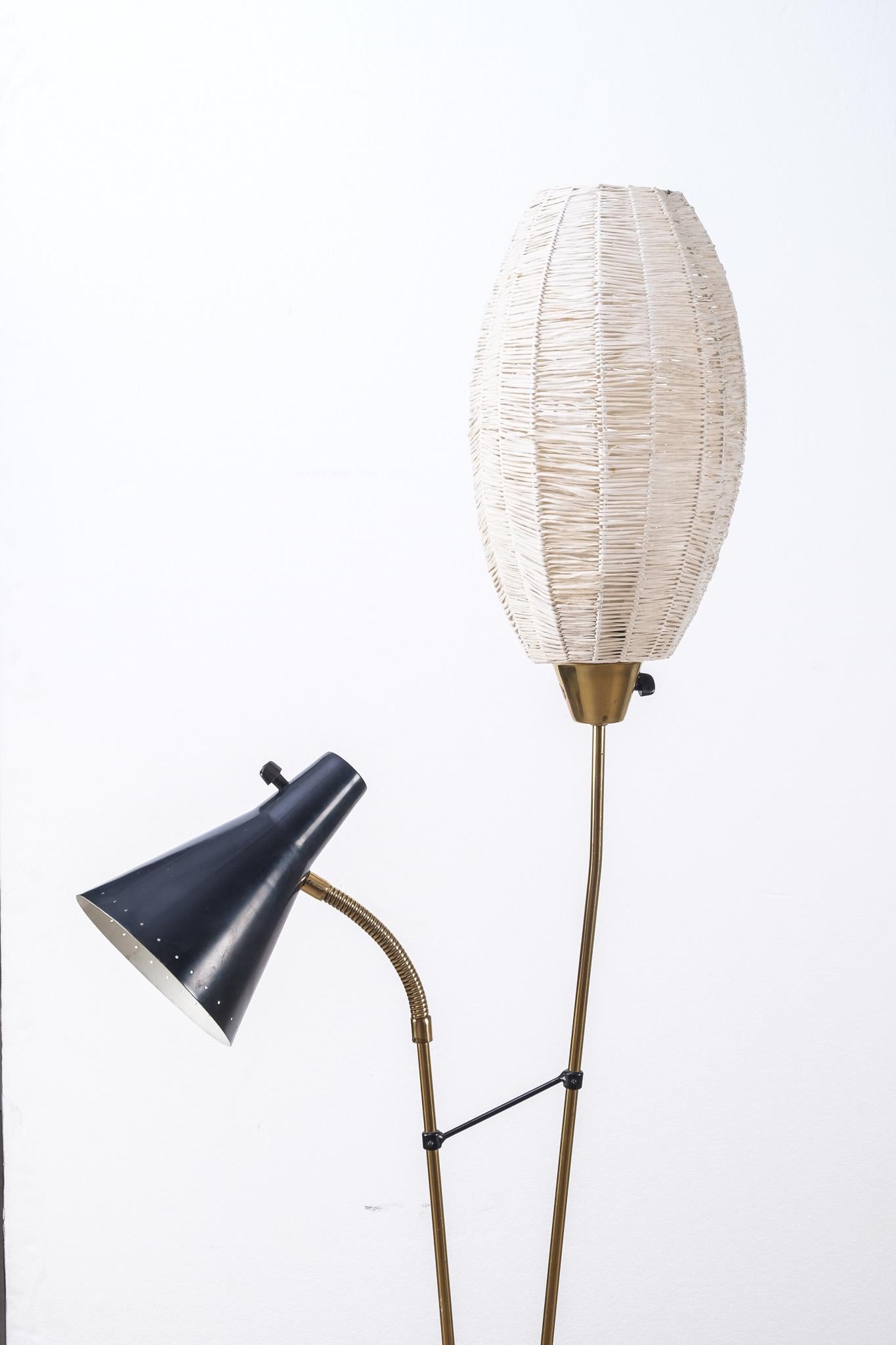 Rare Swedish Floor Lamp, 1950s For Sale 4