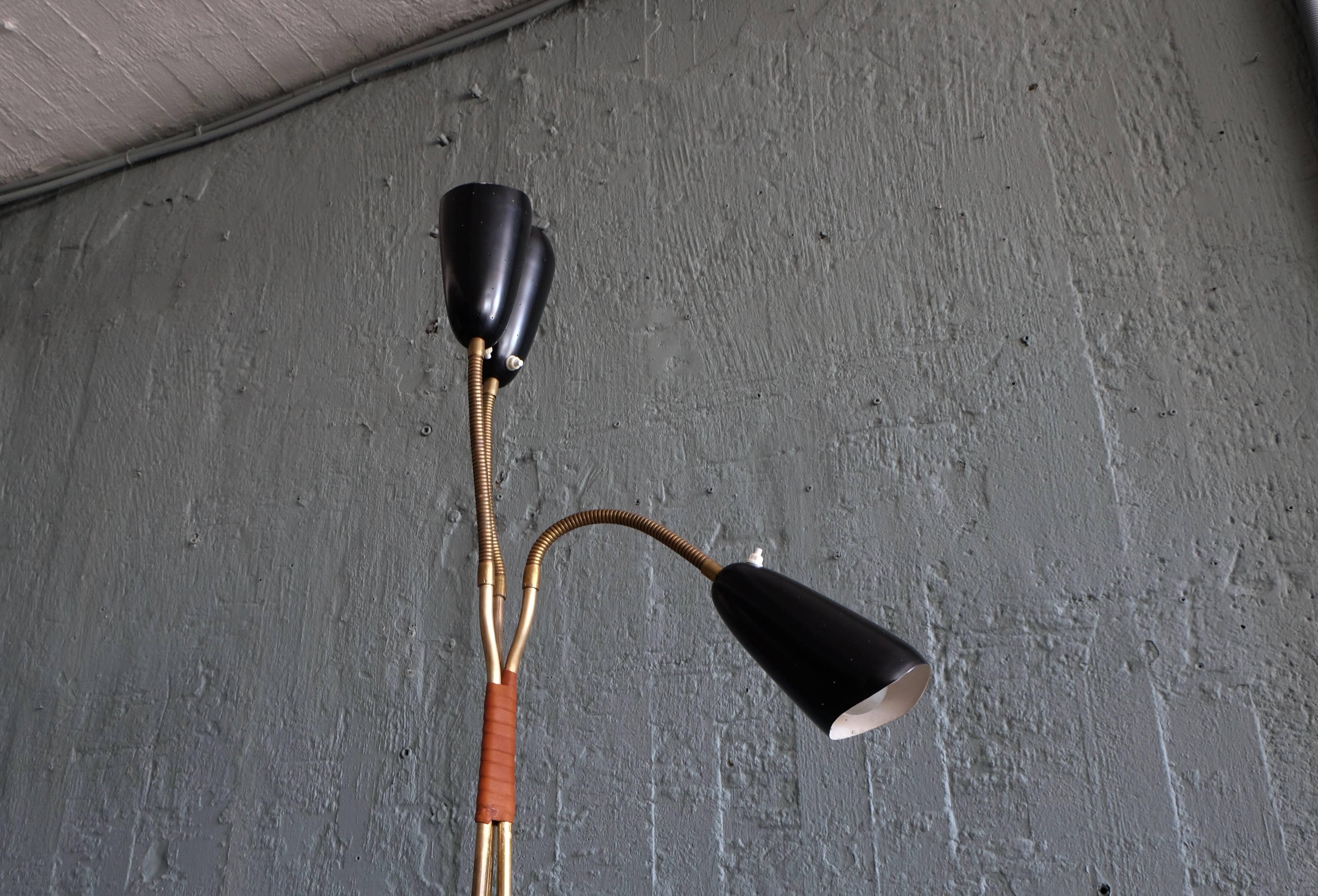 Rare Swedish Floor Lamp, 1950s 1