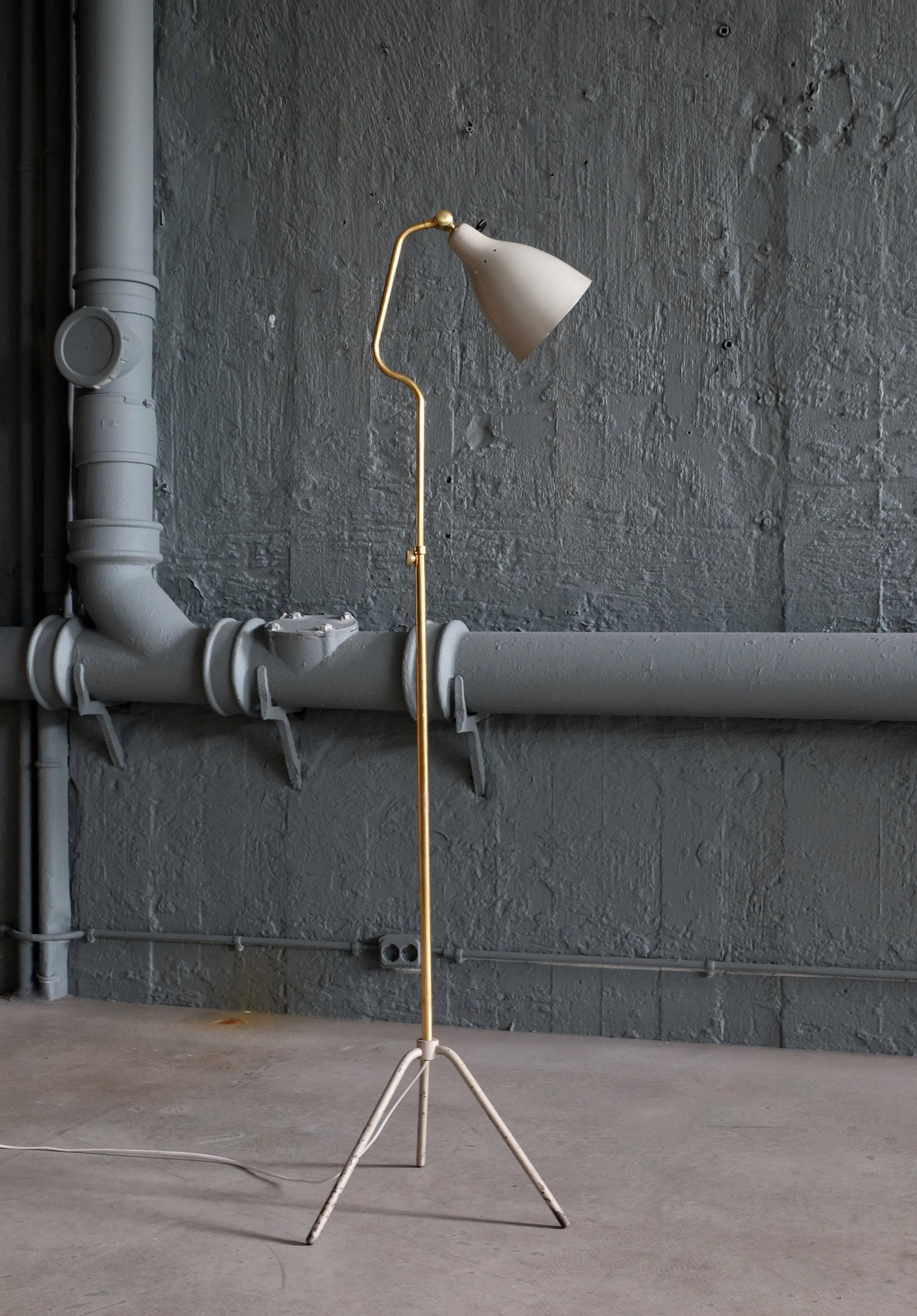 Scandinavian Modern Rare Swedish Floor Lamp, 1950s