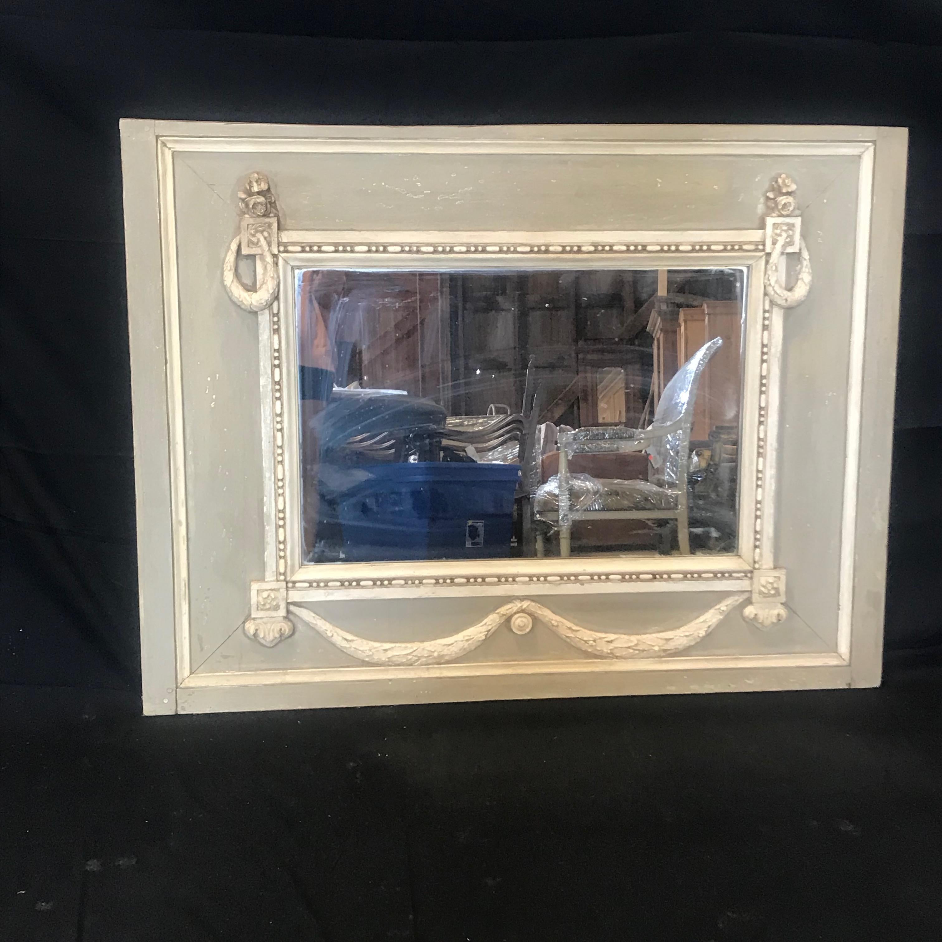 Rare Swedish Gustavian Trumeau Mirror 2