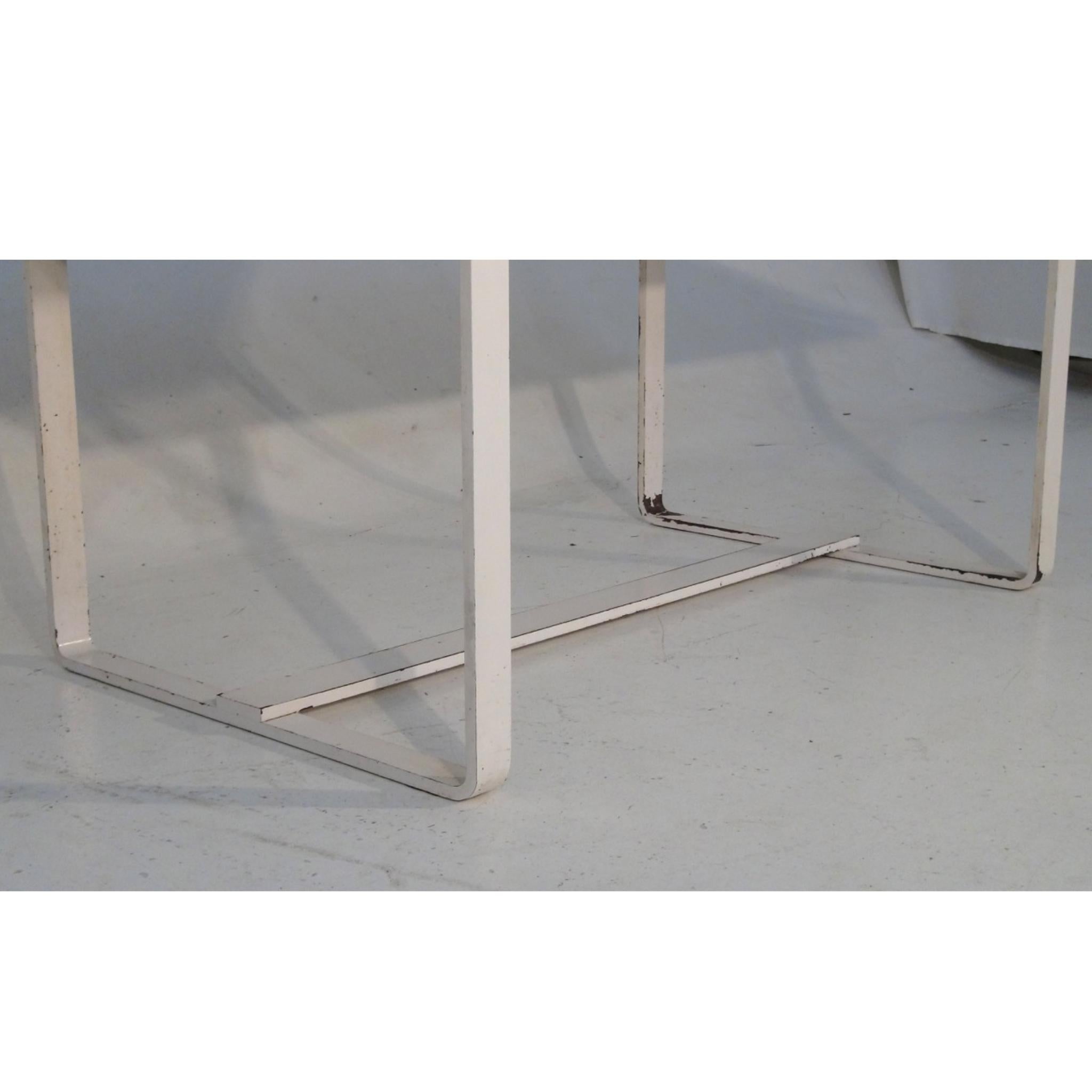 Rare Swedish iron table with marble top, circa 1930. For Sale 1