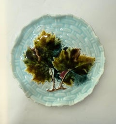 Rare Swedish majolica Gustavsberg, side plate