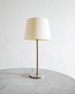 Rare Swedish Mid Century Chrome Metal Table Desk Lamp by Böhlmarks Sweden, 1950s