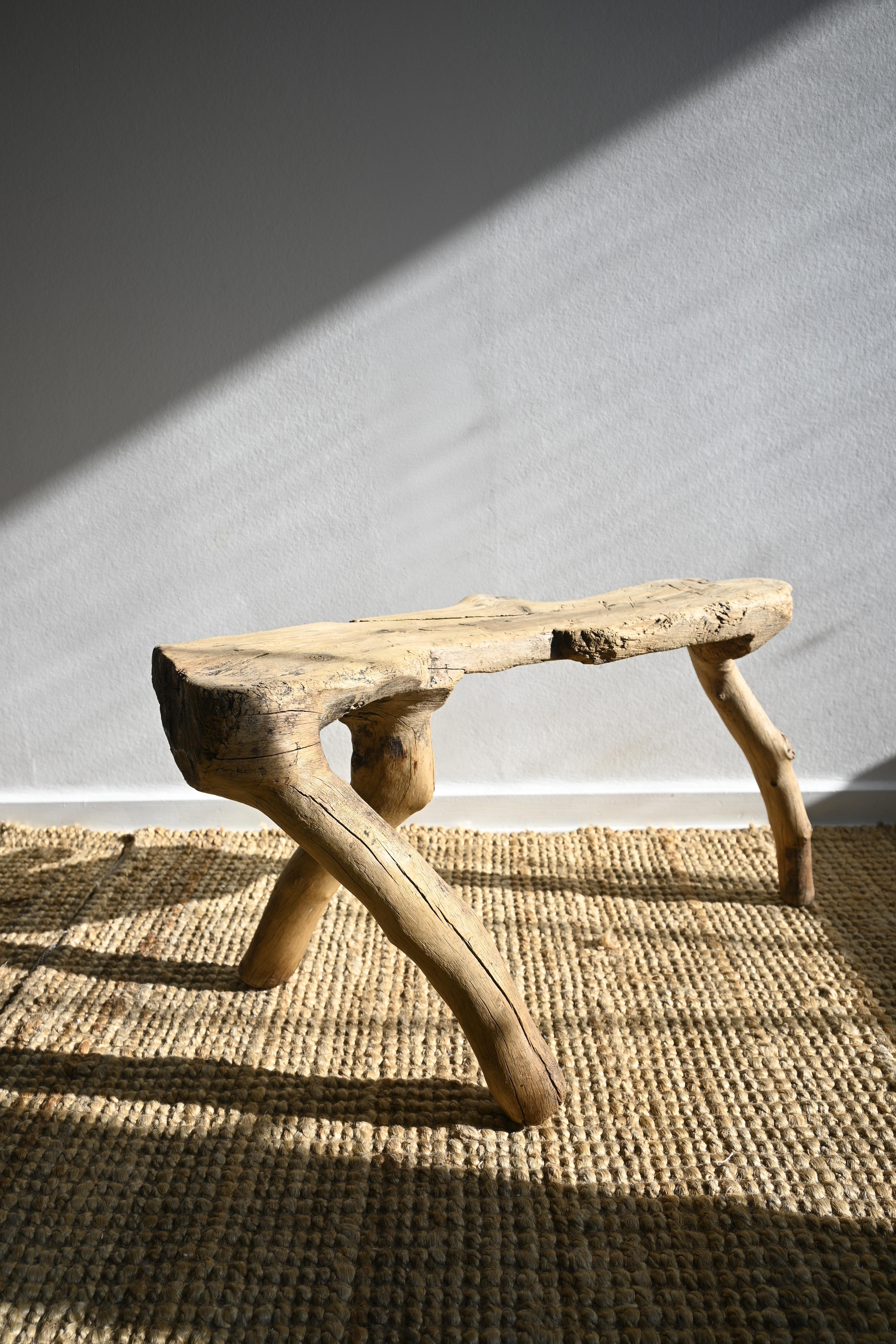 Pine Rare Swedish Milking Stool circa 1850 For Sale