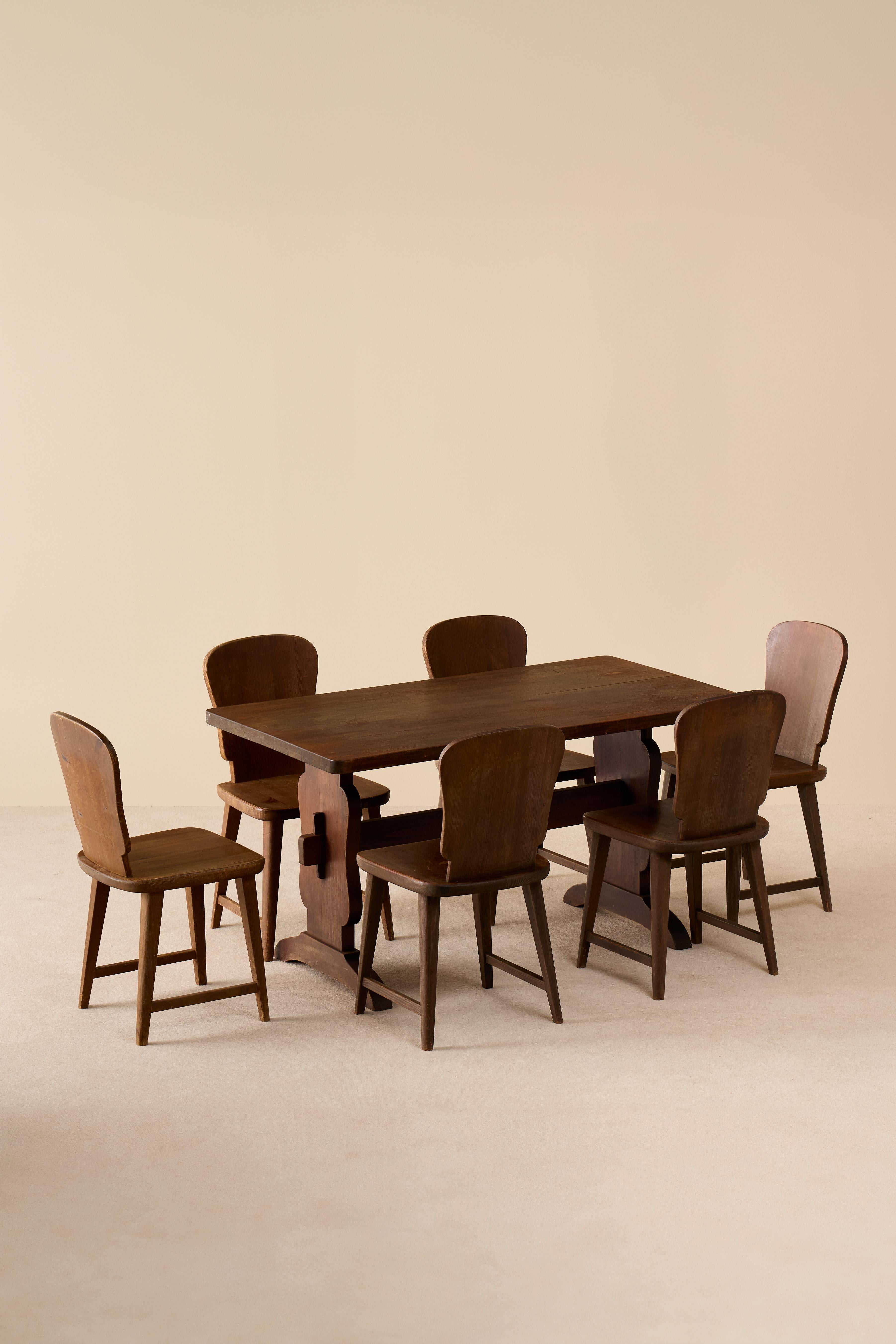 Scandinave moderne Rare ensemble de tables à manger modernes suédoises, années 1940 en vente