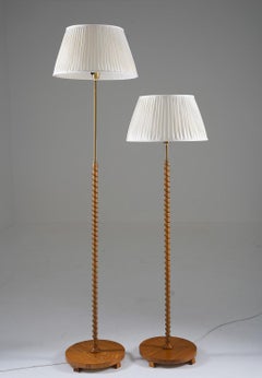 Seltene schwedische moderne Stehlampen, 1940er Jahre