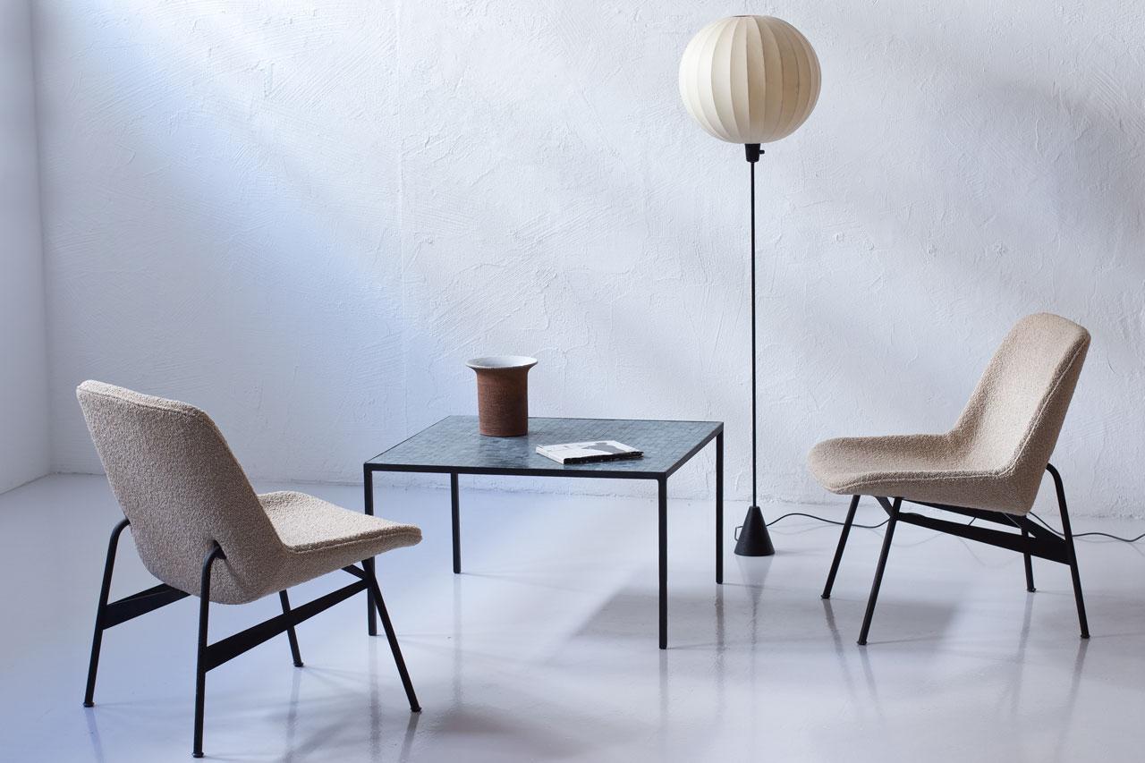 Fauteuils de salon modernes suédois rares de Hans-Harald Molander pour Nordiska Kompaniet en vente 4