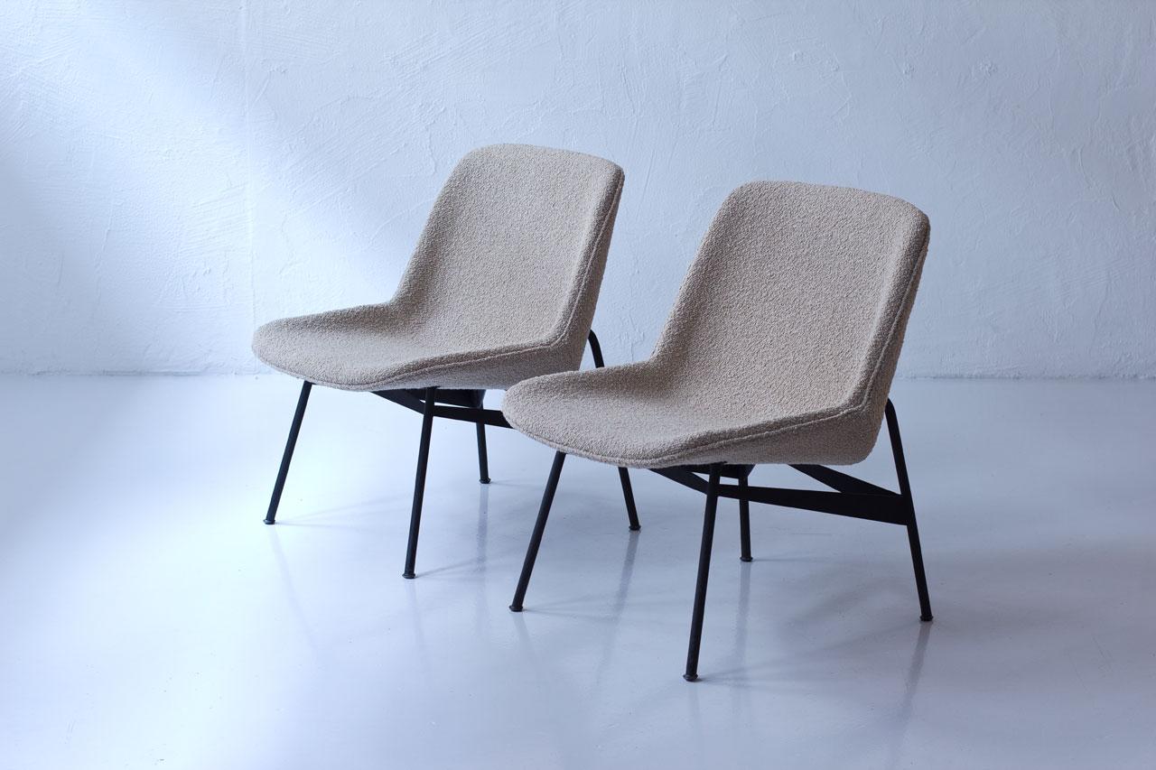 Suédois Fauteuils de salon modernes suédois rares de Hans-Harald Molander pour Nordiska Kompaniet en vente