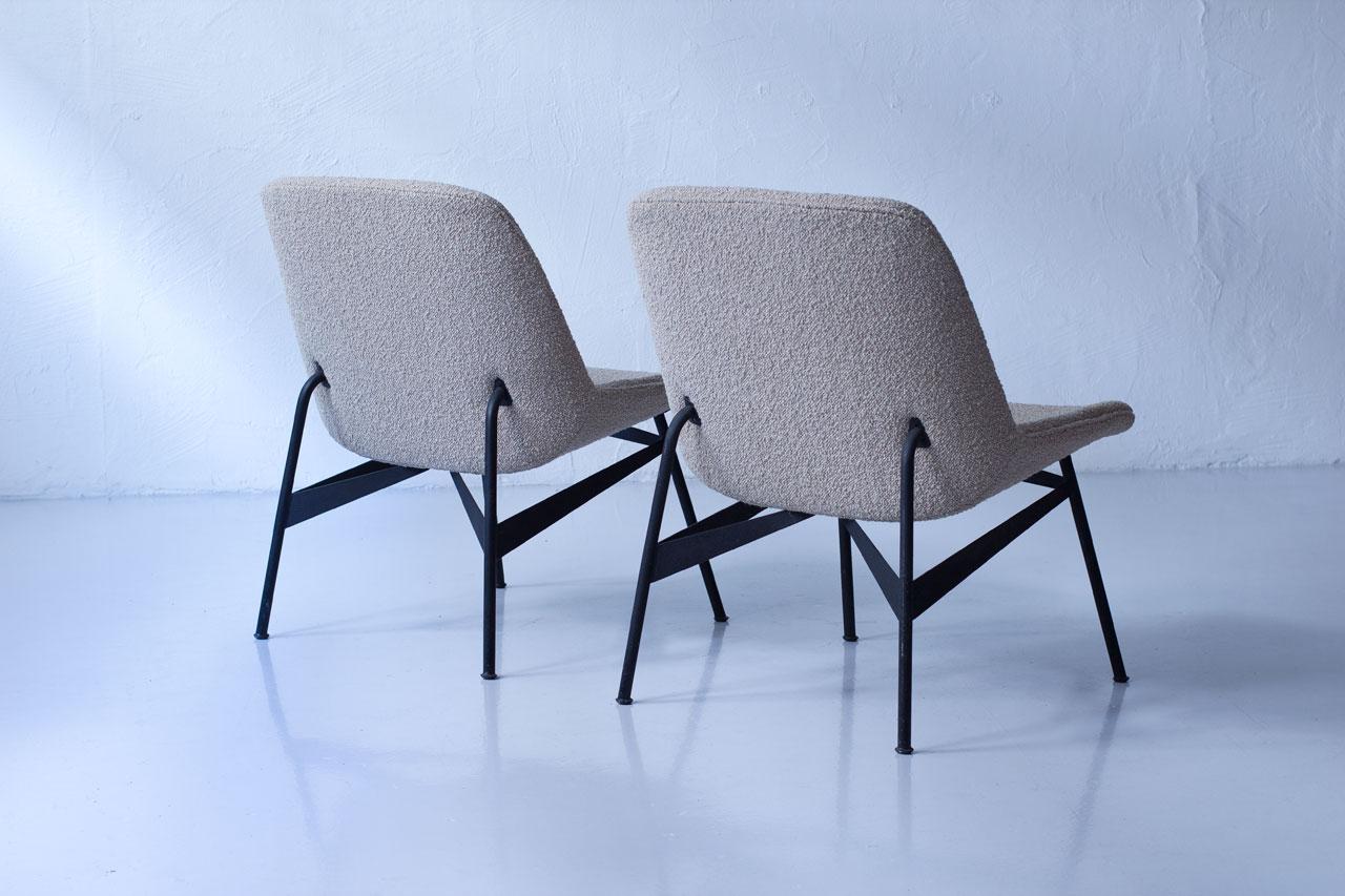 Fauteuils de salon modernes suédois rares de Hans-Harald Molander pour Nordiska Kompaniet Bon état - En vente à Stockholm, Stockholms län
