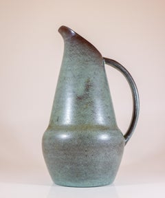 Rare Swedish Modern Stoneware Pitcher by Ewald Dahlskog for Bo Fajans, 1930s