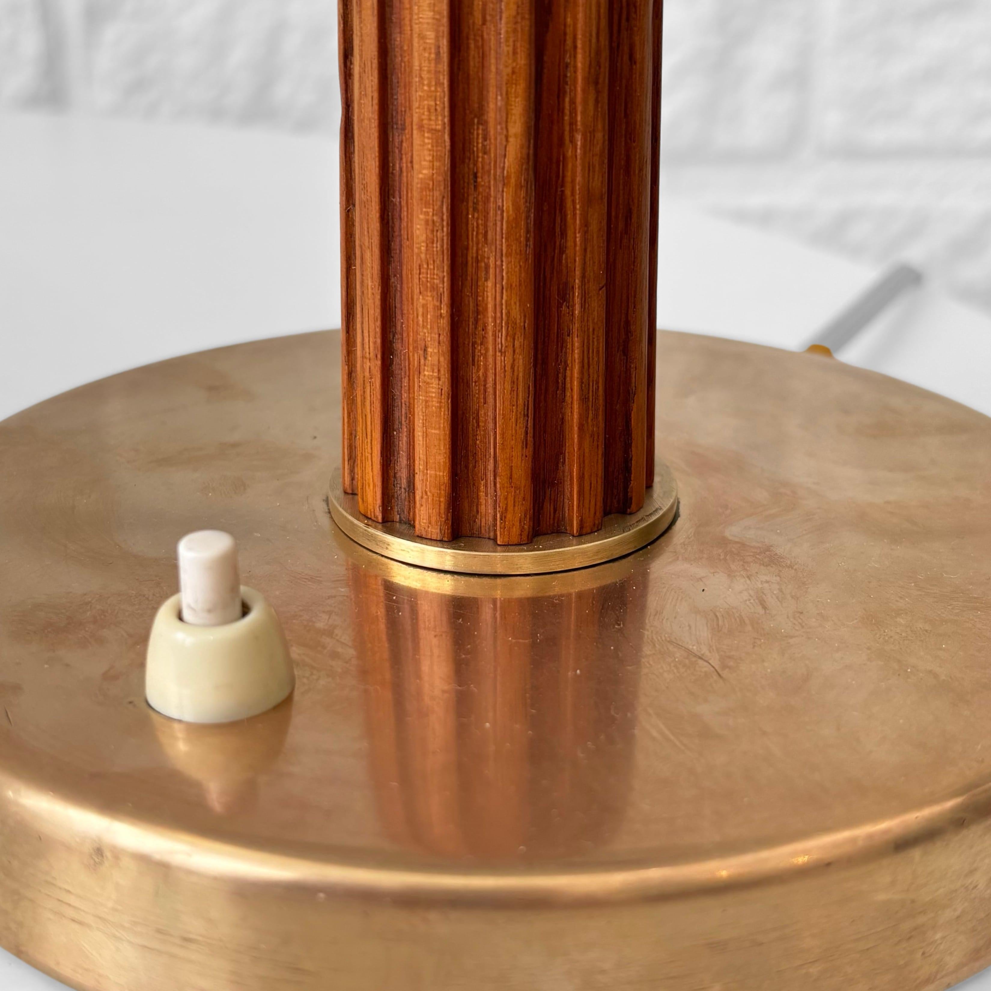 Rare Swedish Modern Table Lamp by Erik Tidstrand for NK, Model 29595, 1930s For Sale 4