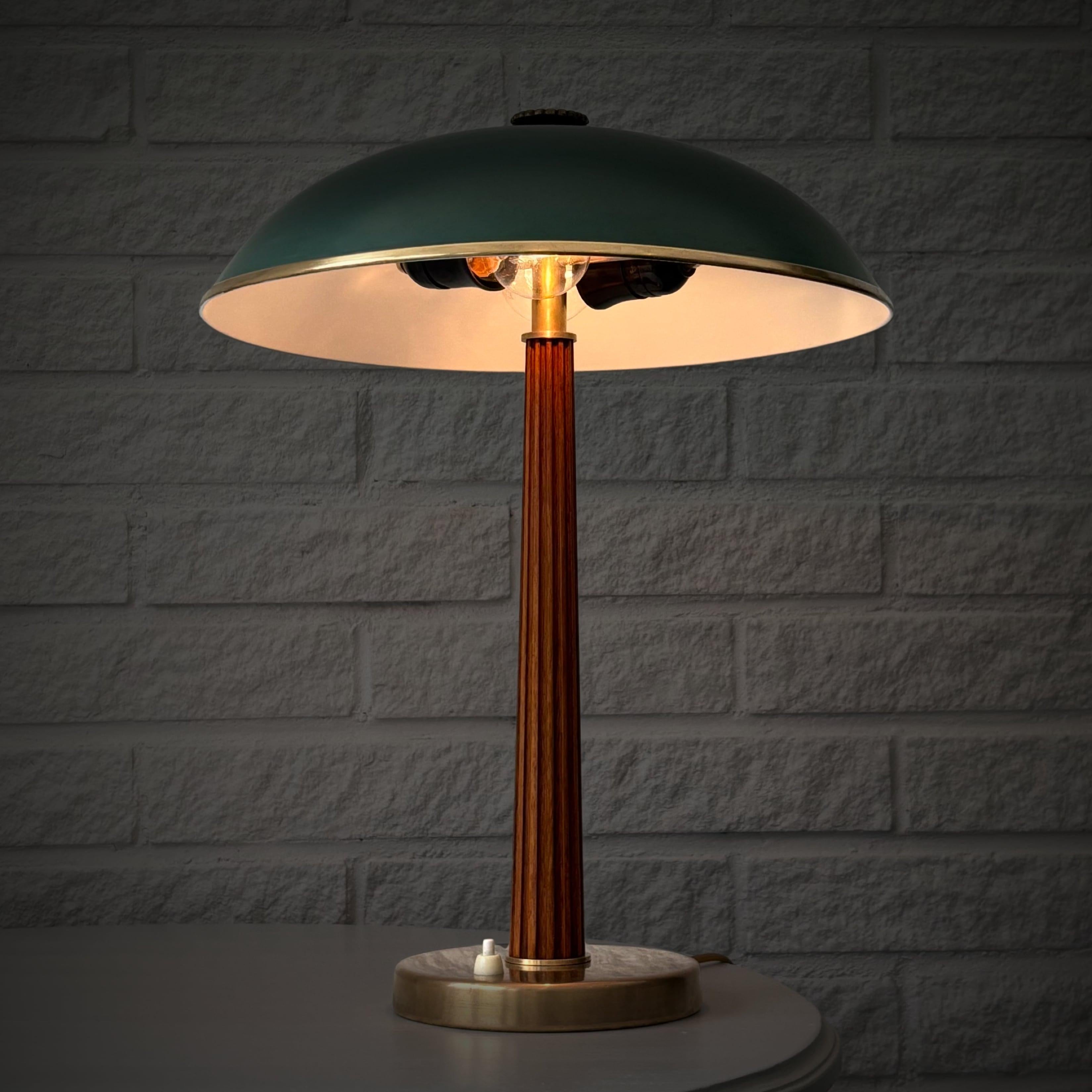 Scandinavian Modern Rare Swedish Modern Table Lamp by Erik Tidstrand for NK, Model 29595, 1930s For Sale