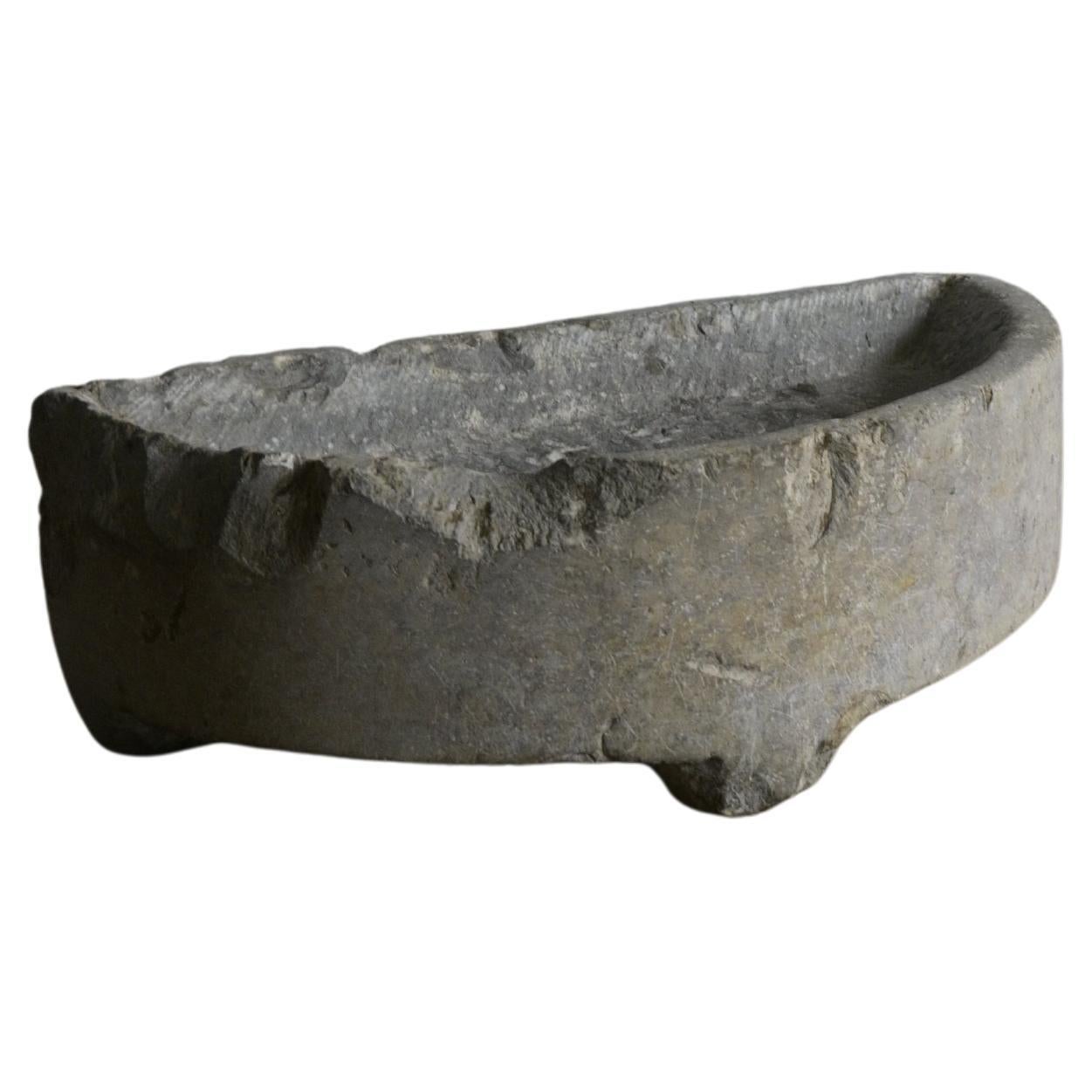 Rara tazza da sputo svedese in pietra calcarea di Öland dei primi anni del 1800