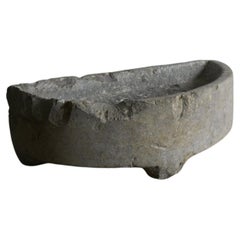 Antique Rare Swedish Öland Limestone Spitting Cup from the Early 1800s