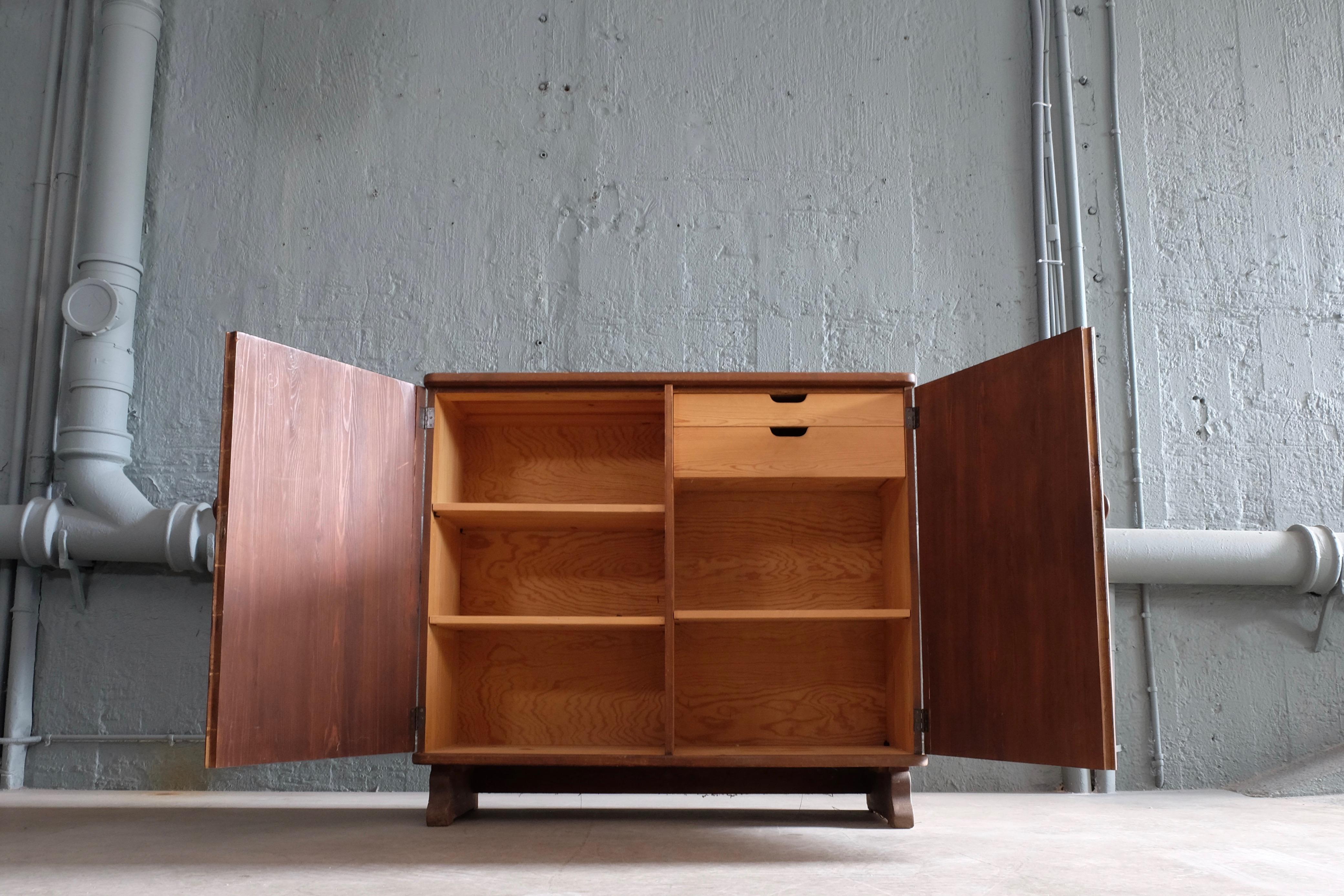 Rare Swedish Pine Cabinet, 1930s For Sale 1