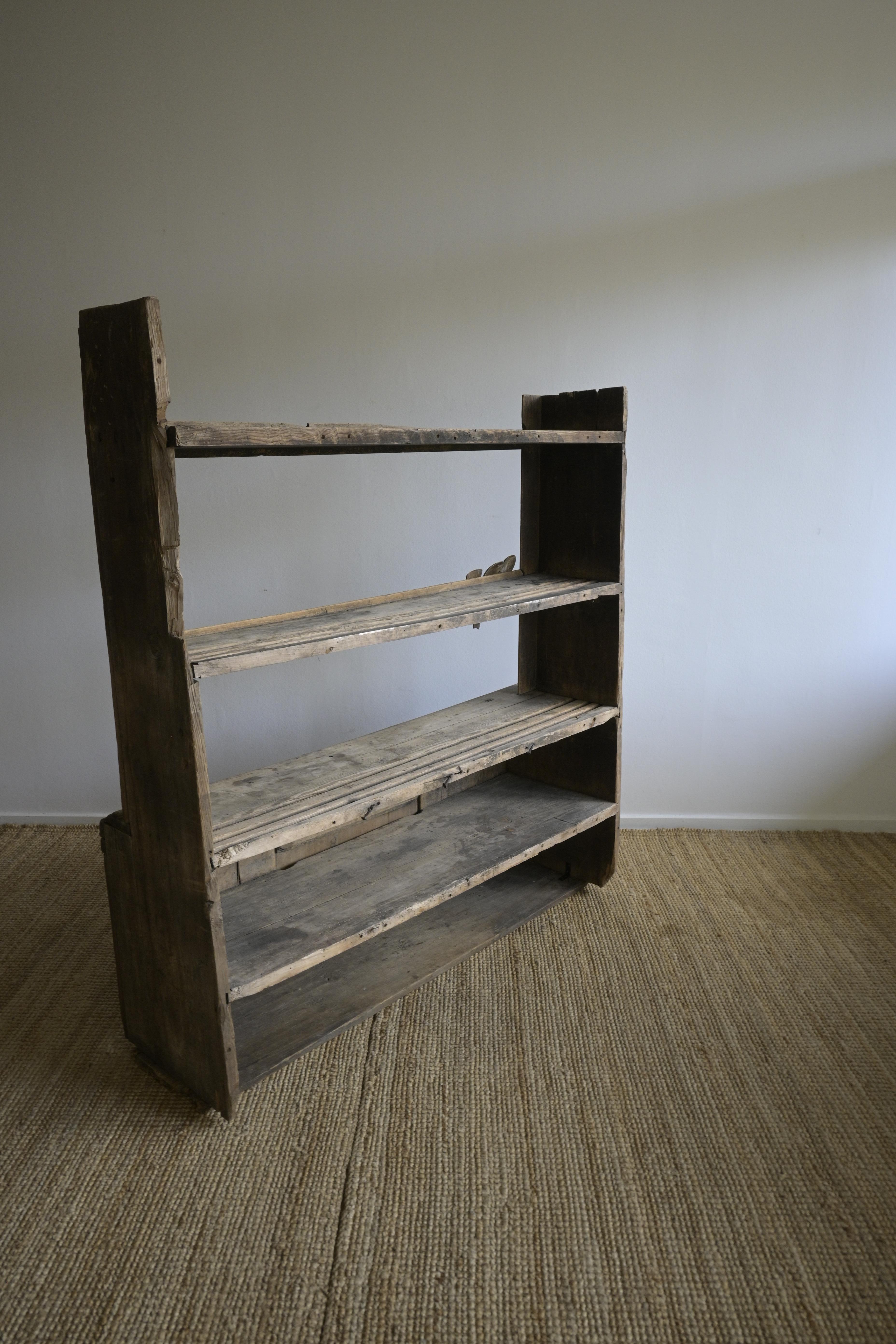 Rare Swedish Primitive 'Kärlhylla' Shelf Cabinet ca 1730 5