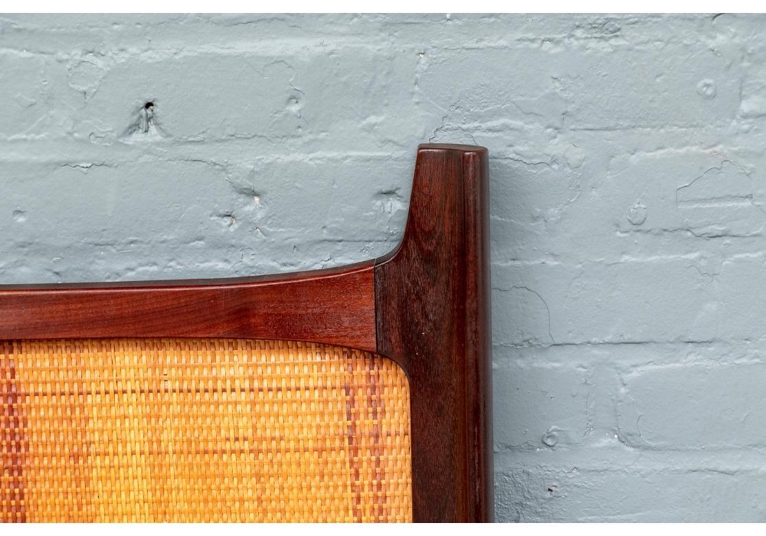 Mid-Century Modern Rare Swedish Rosewood Mid Century Full Headboard by William Hinn For Sale