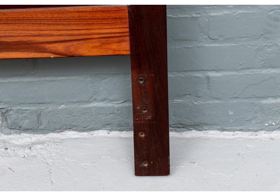 Rare Swedish Rosewood Mid Century Full Headboard by William Hinn In Fair Condition For Sale In Bridgeport, CT