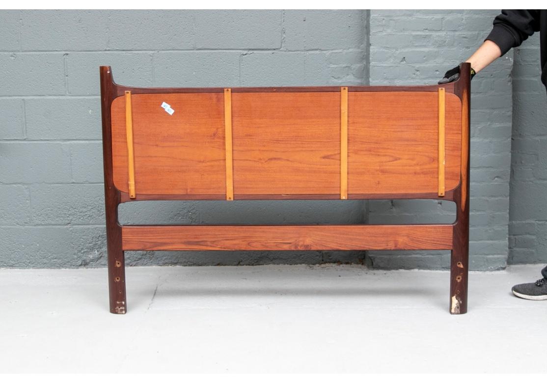 Cane Rare Swedish Rosewood Mid Century Full Headboard by William Hinn For Sale