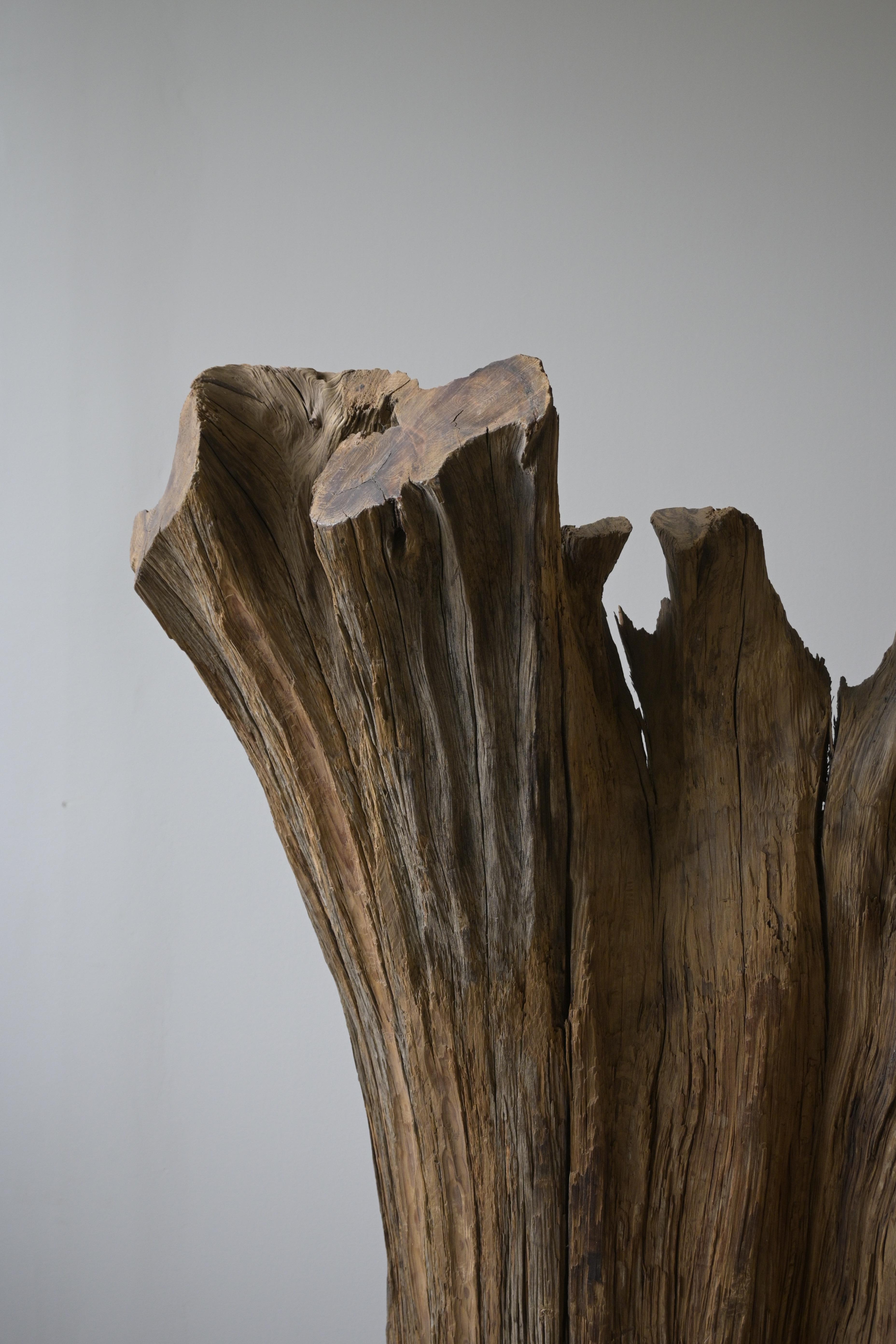 Carved Rare Swedish Stump Chair, ca 1930