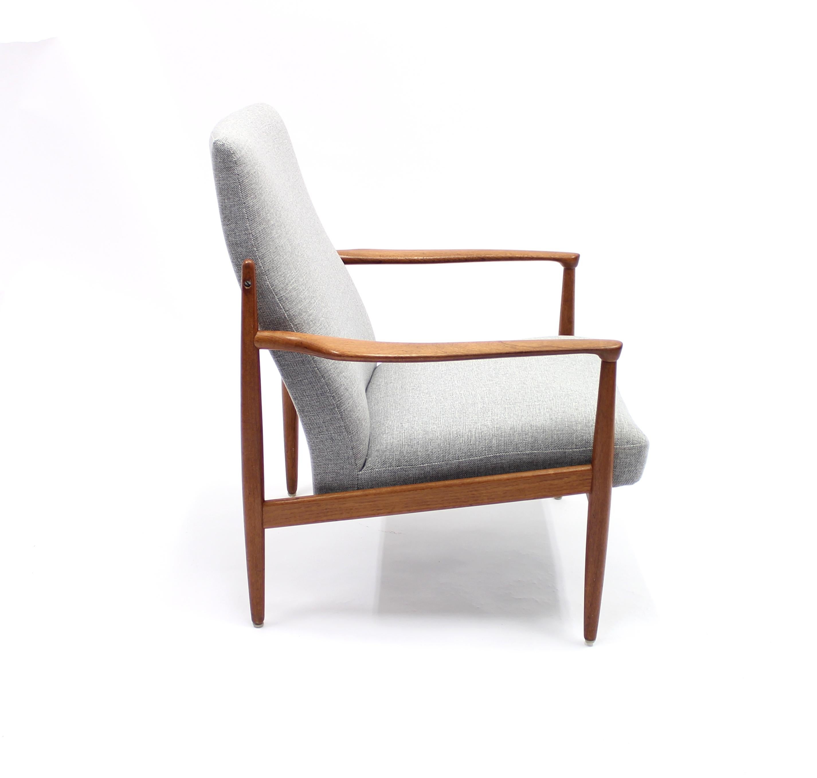 Mid-20th Century Rare Swedish Teak Easy Chair by Bröderna Andersson, 1960s
