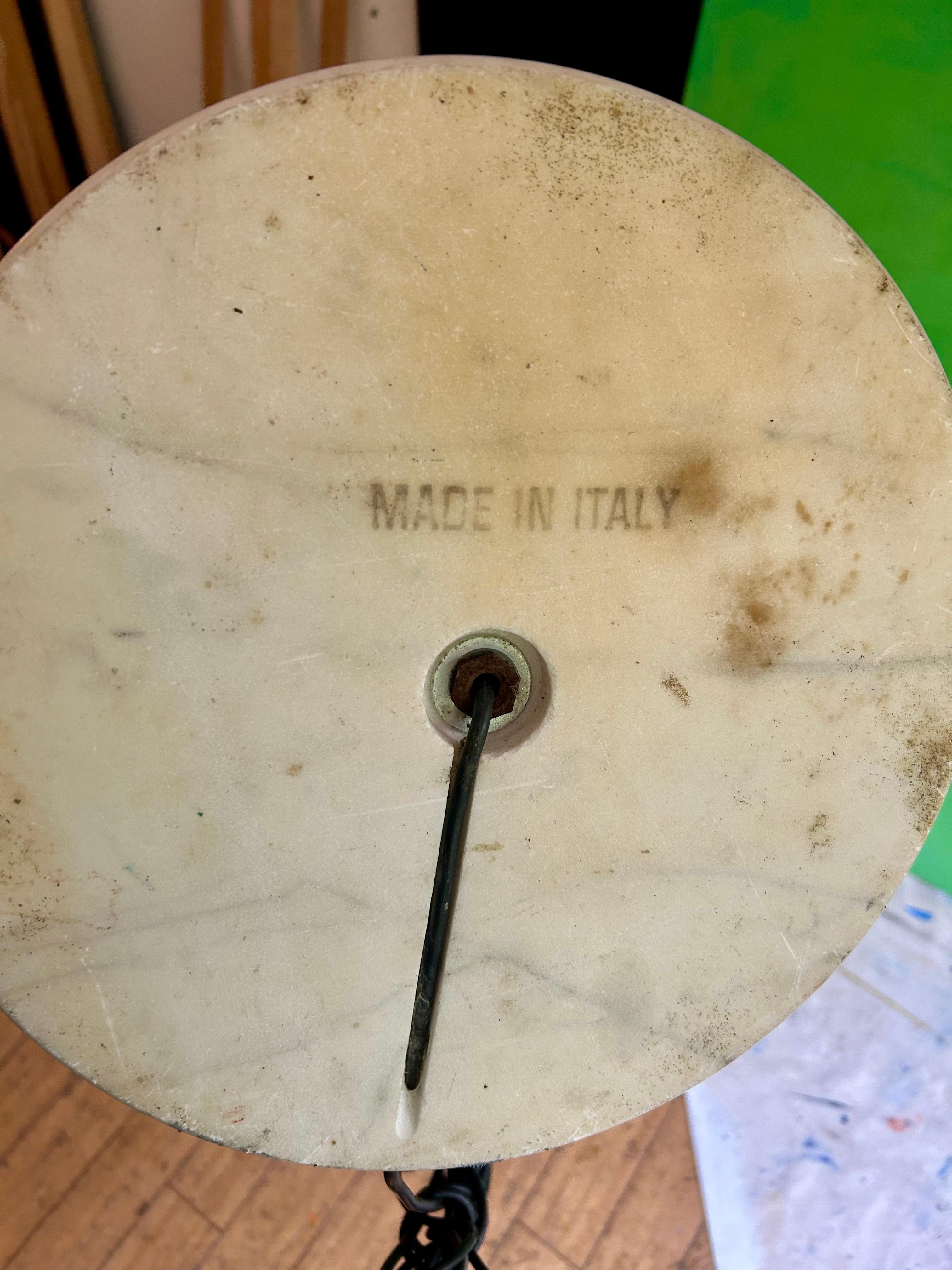 20th Century Rare Swerve Arm Architectural Lamp Arteluce For Sale