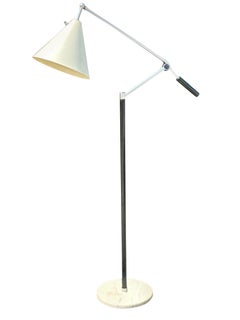 Vintage Rare Swerve Arm Architectural Lamp Arteluce
