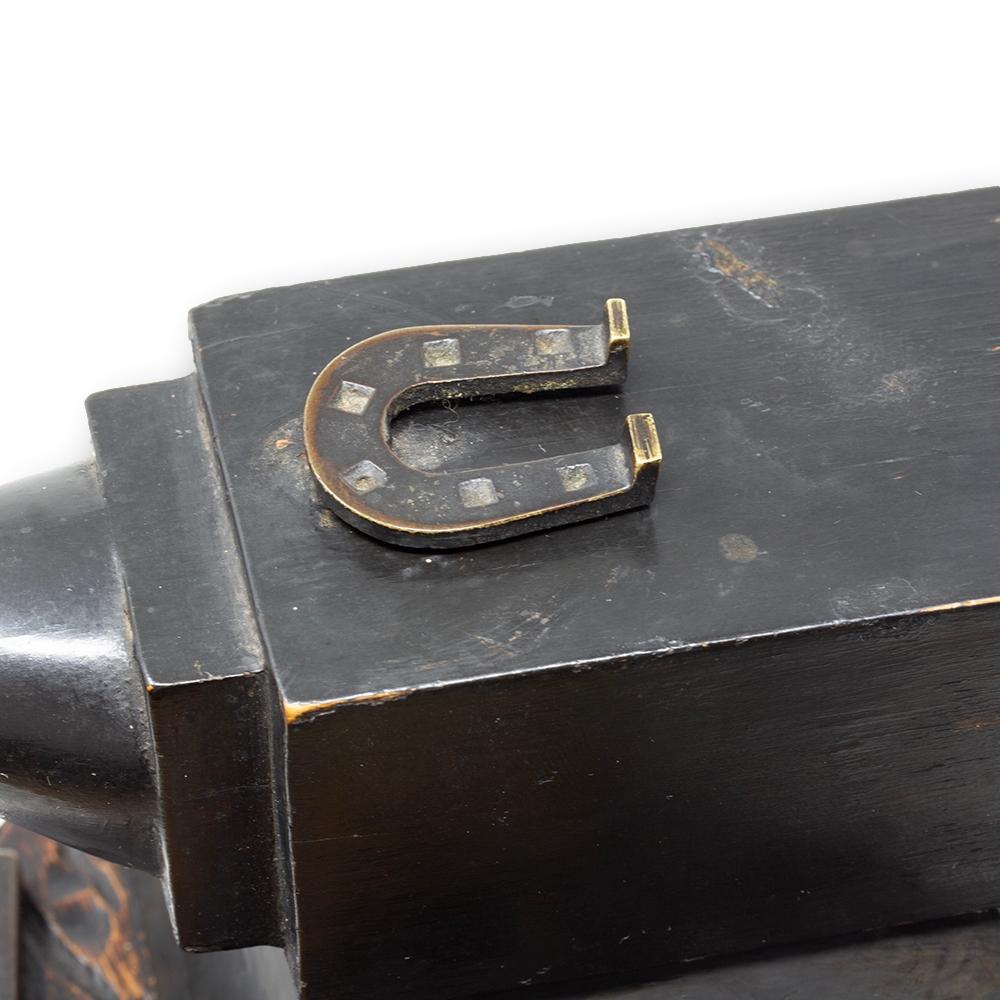 Rare Swiss Black Forest Blacksmiths Anvil Tobacco Jar Compendium with Secret For Sale 6
