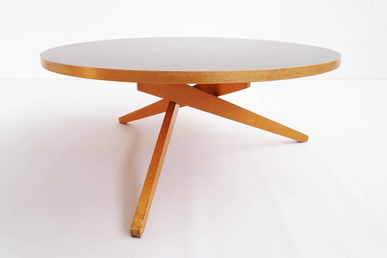 Rare Swiss Design 1956 Coffee Table, Coffee Table Converts To Dining