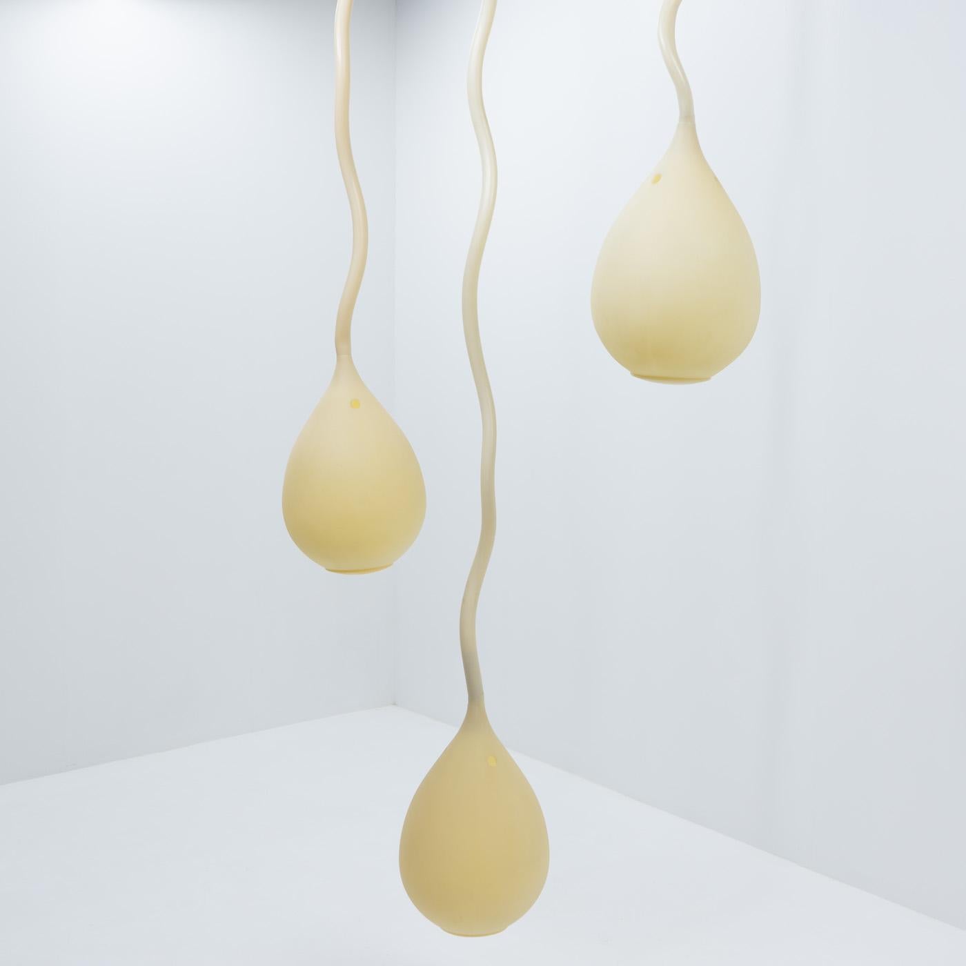 Rare Swiss Design Jingzi Ceiling Lamps, Herzog & De Meuron, for Belux, 2000s In Good Condition For Sale In Renens, CH