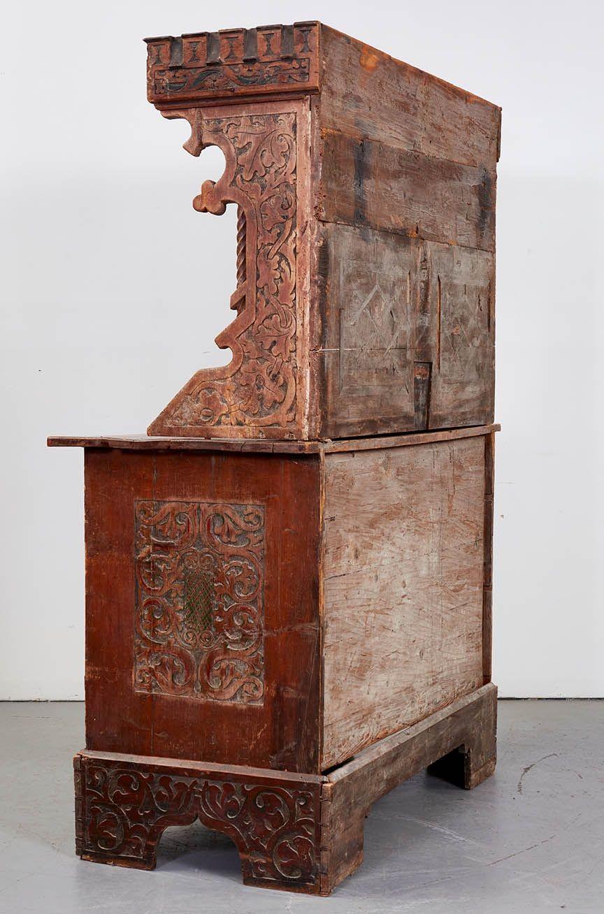 Rare Swiss Manorial Court Cupboard For Sale 10
